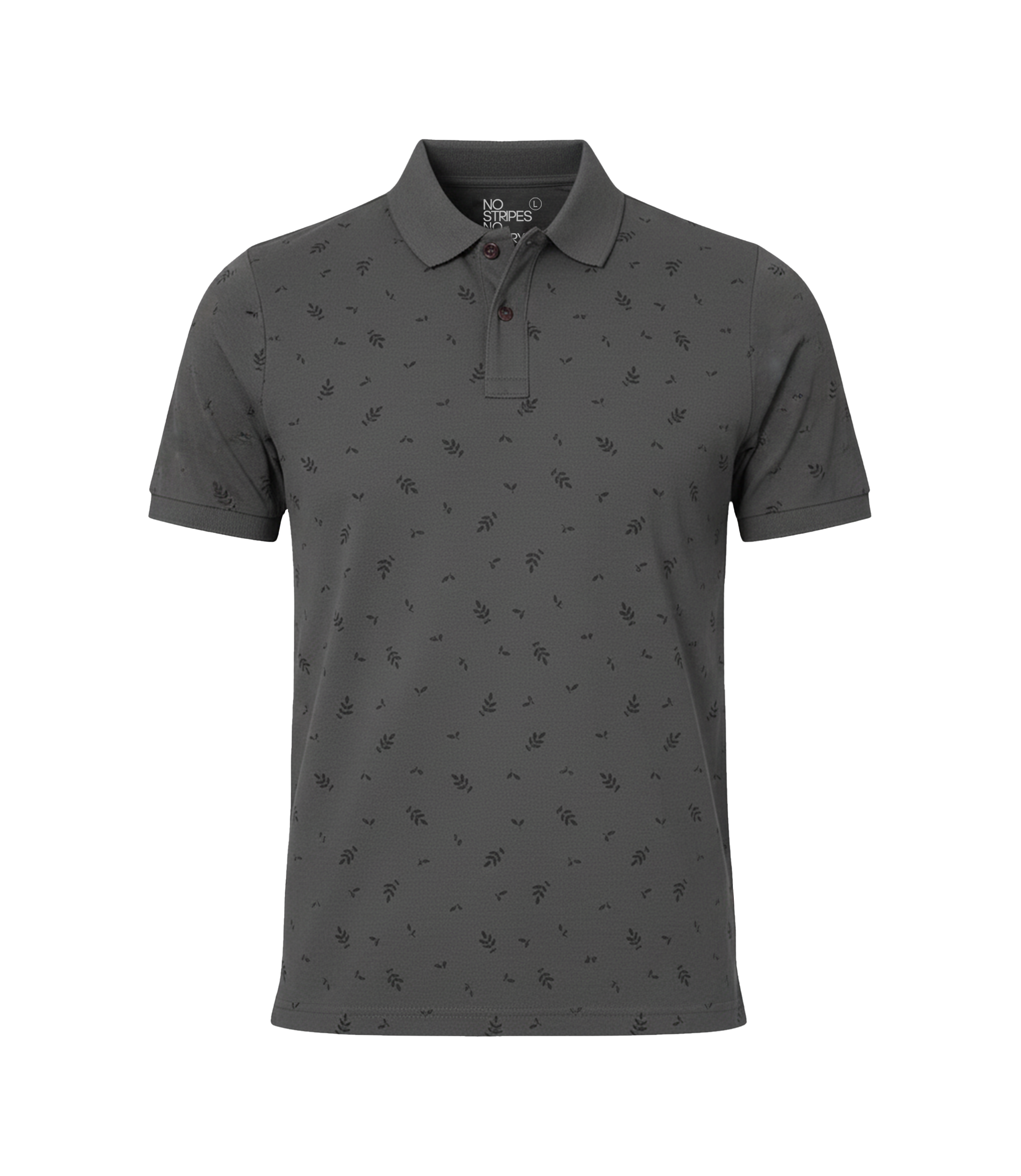 EDGE Solid Collar Men’s AOP Polo Shirt - 52645