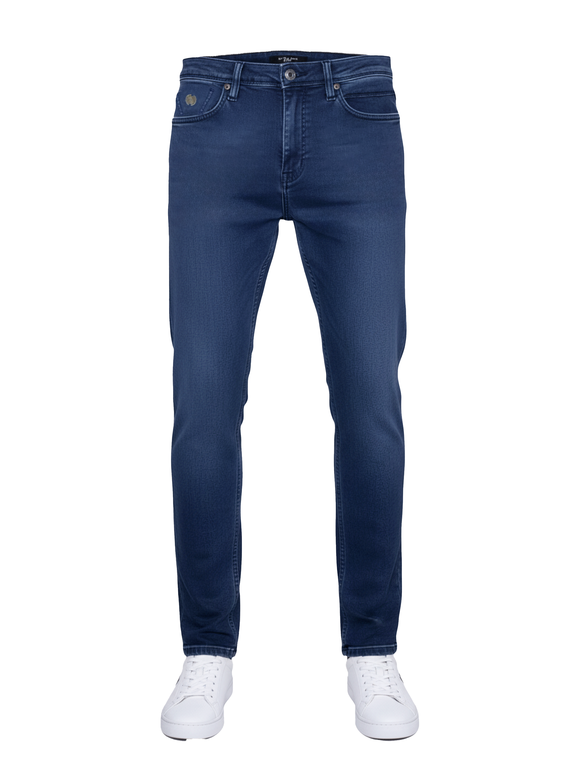 EDGE Premium Stretch Dark Washed SLIM FIT Prussian Blue Jeans - 4195