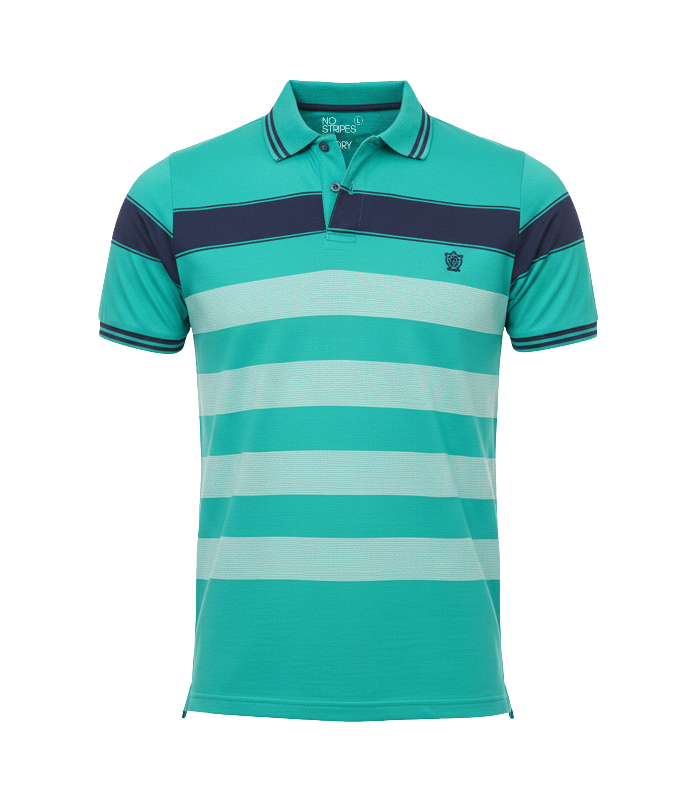 Edge Men's Double Tipping Collar Stripe Polo shirt - 52482