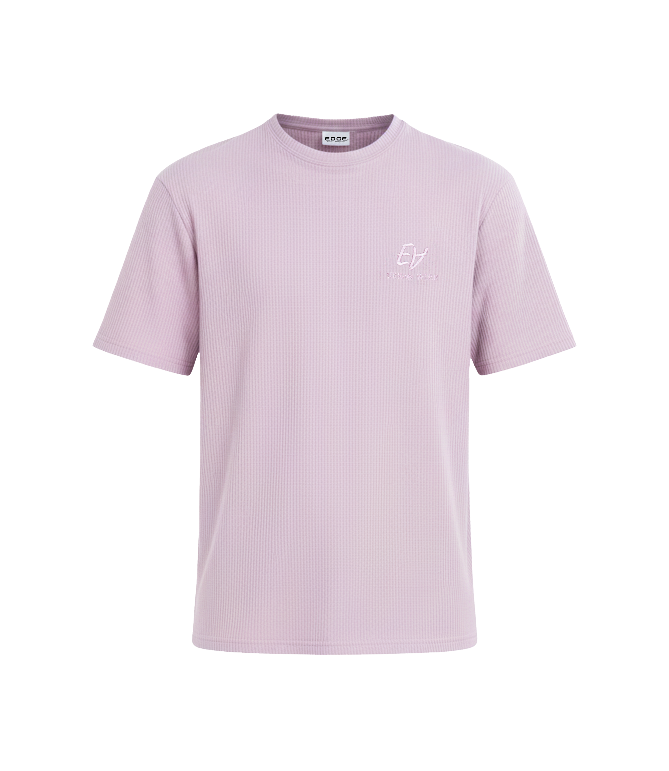 EDGE Crew Neck Men’s Textured Fabric Oversize T-Shirt - 53277