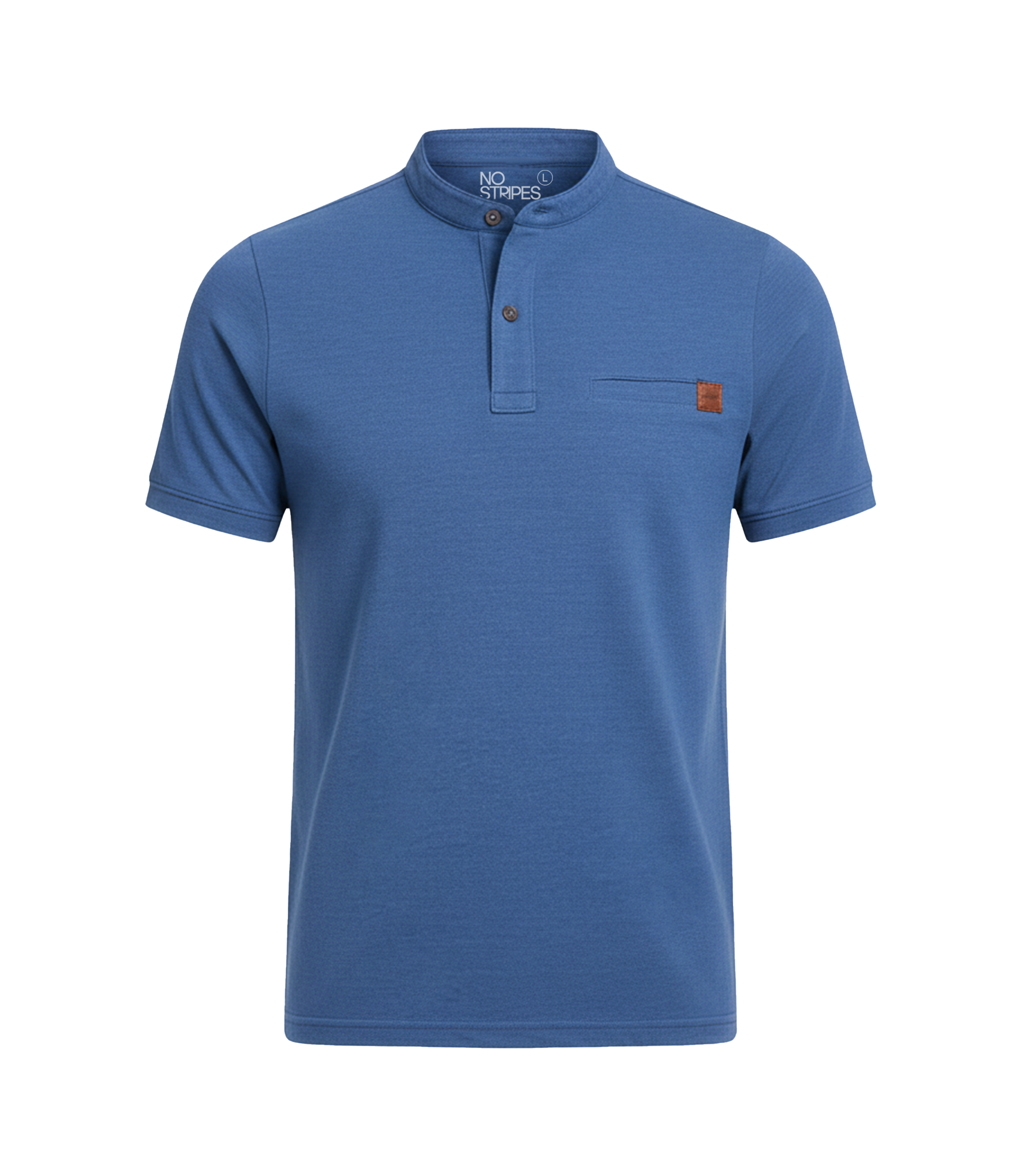 EDGE Men's Mandarin Collar Solid T-Shirt - 52669