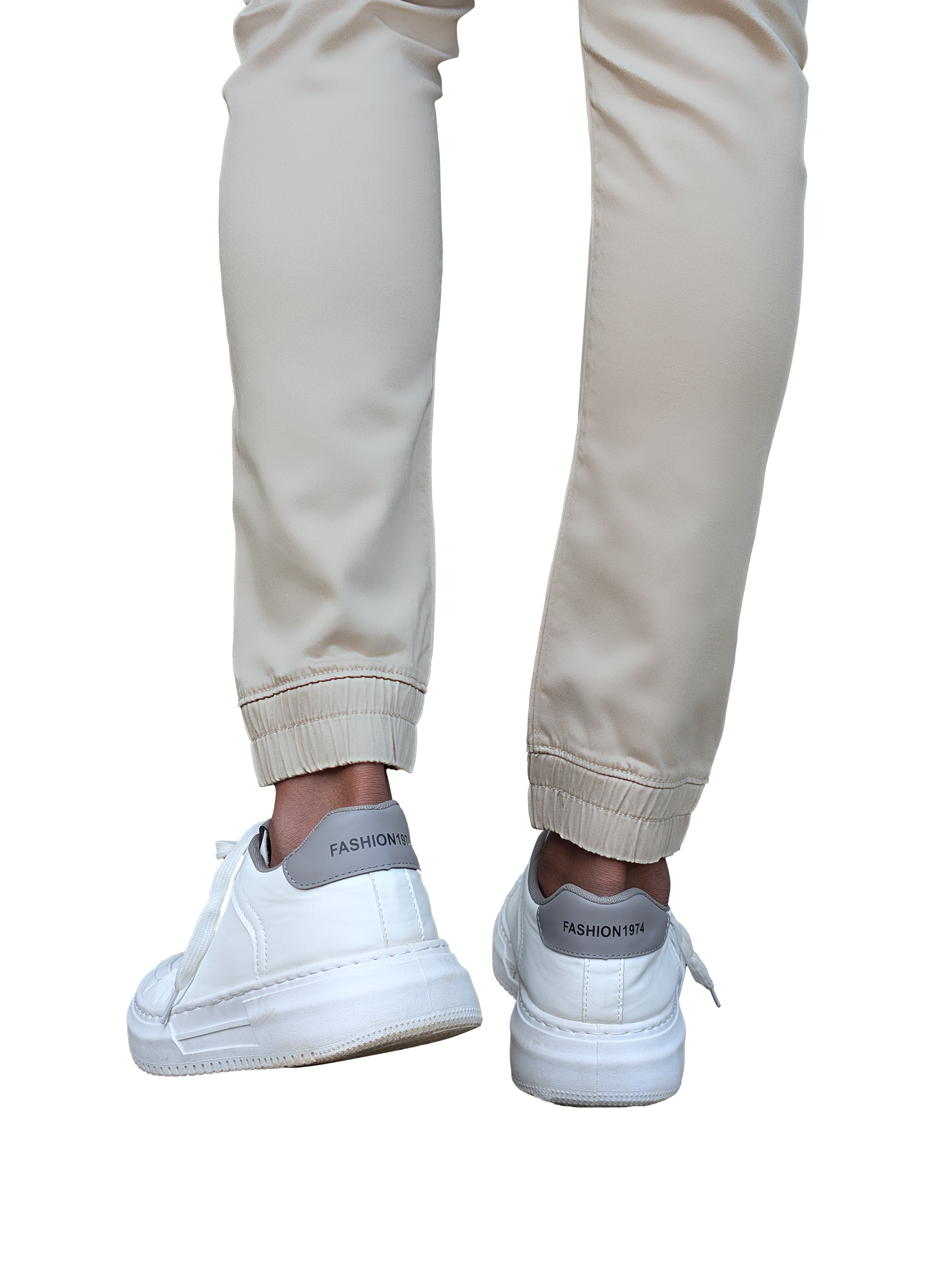 EDGE 4 Ways Stretch Light Taupe Men’s Jogger Pants - SIL 40