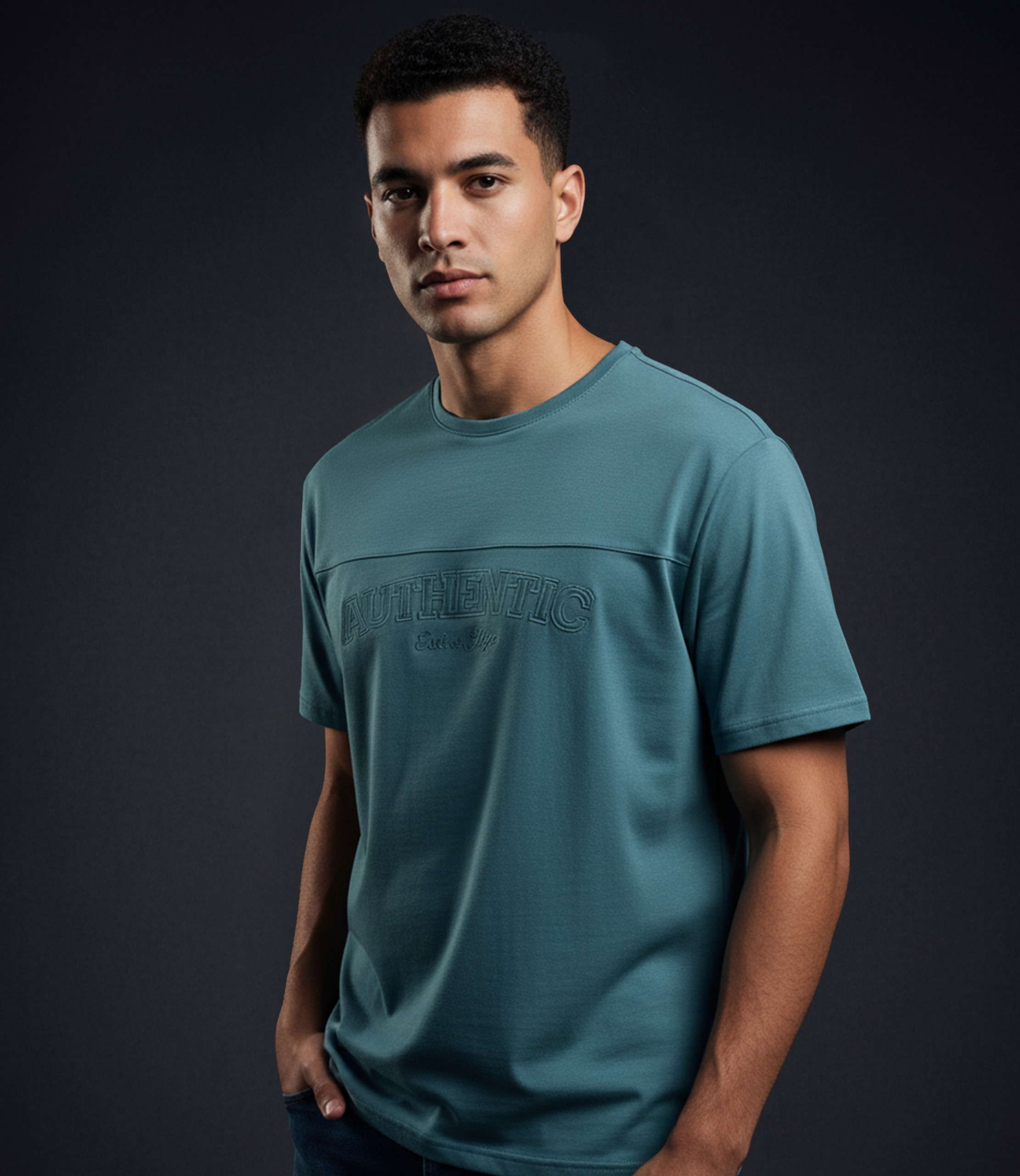 EDGE Crew Neck Men’s Oversize T-Shirt - 53291