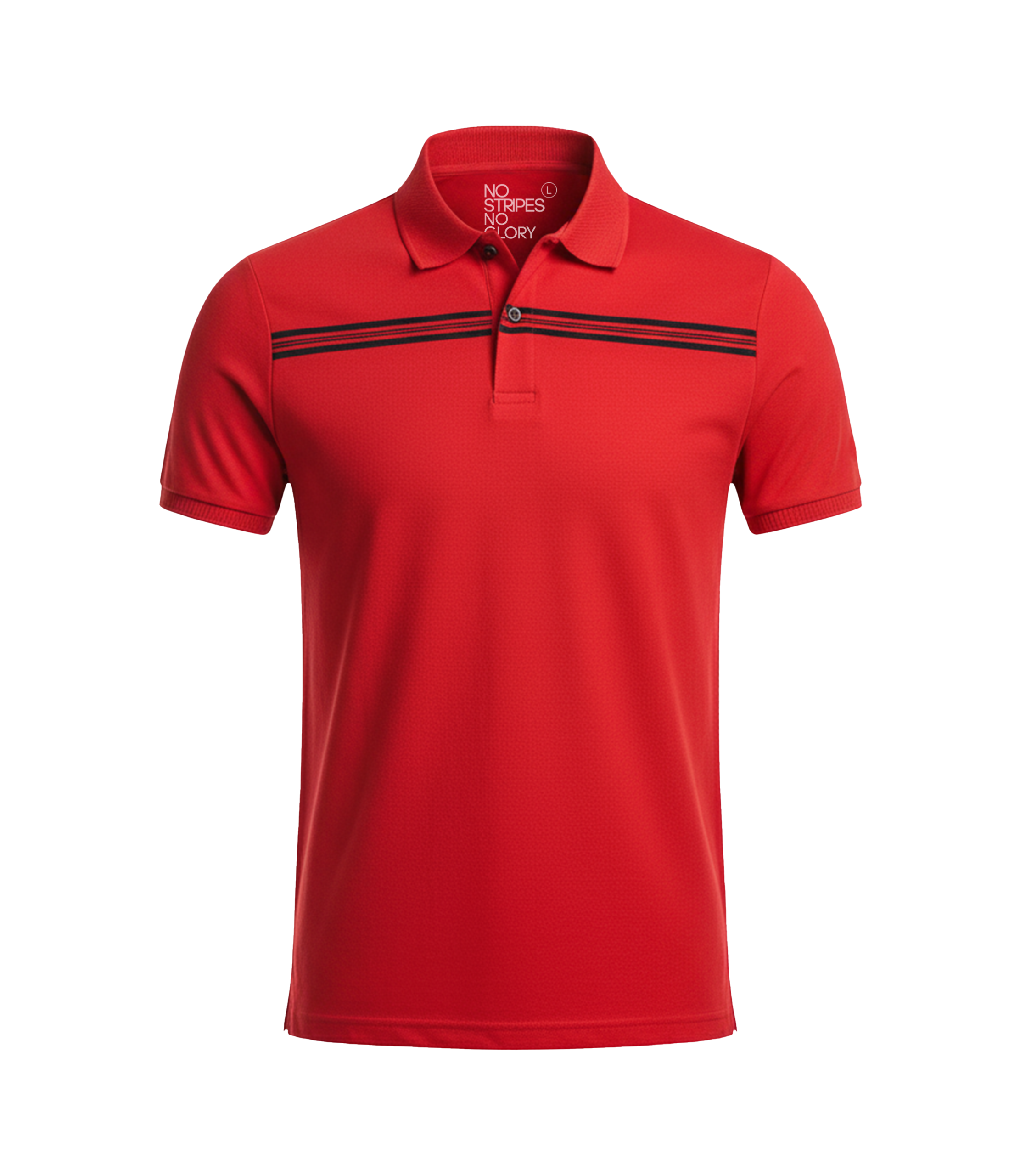 EDGE Jacquard Collar Men’s Stripe Polo Shirt - 52820