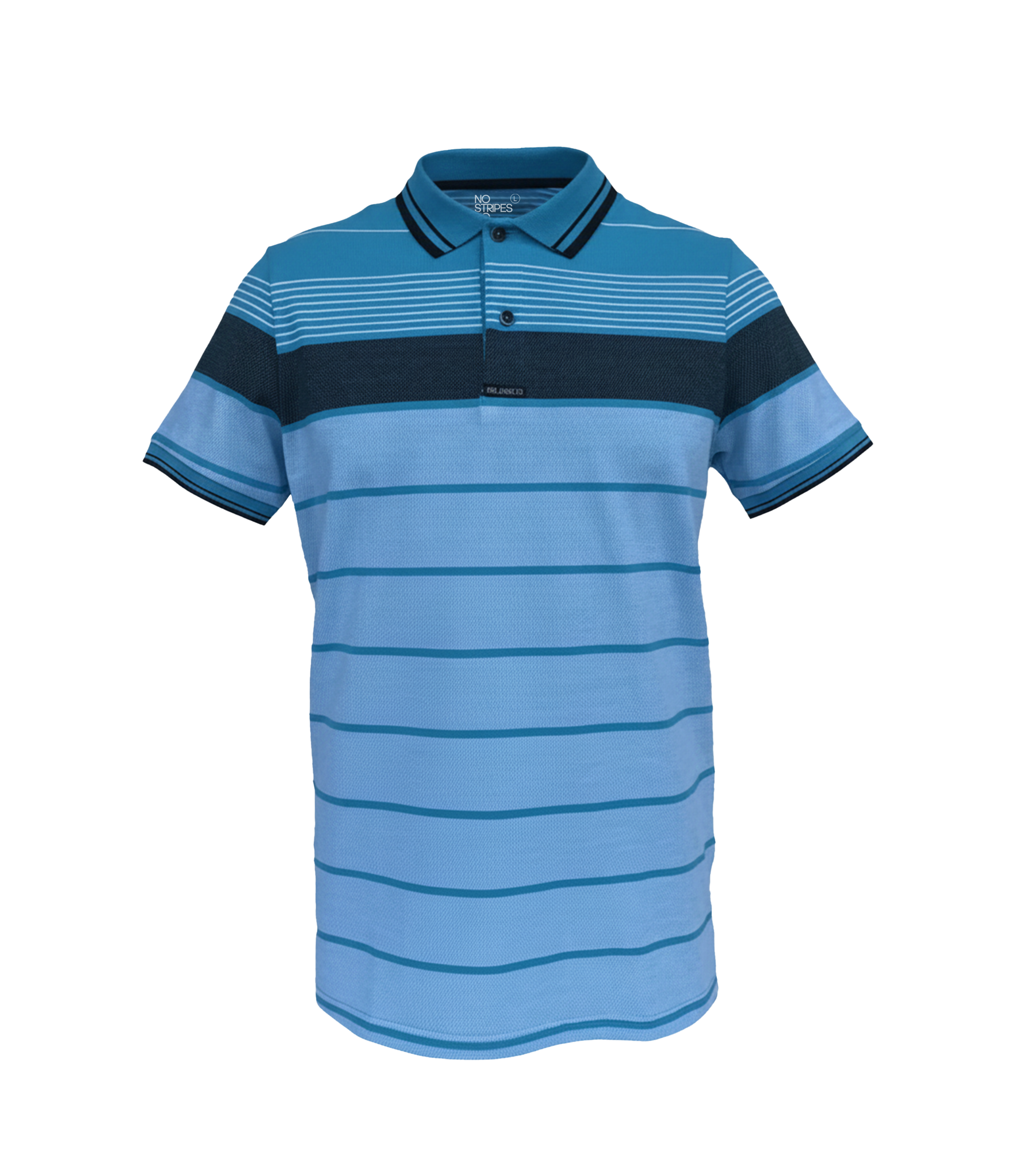 EDGE Tipping Collar Men’s Stripe Polo - 52435