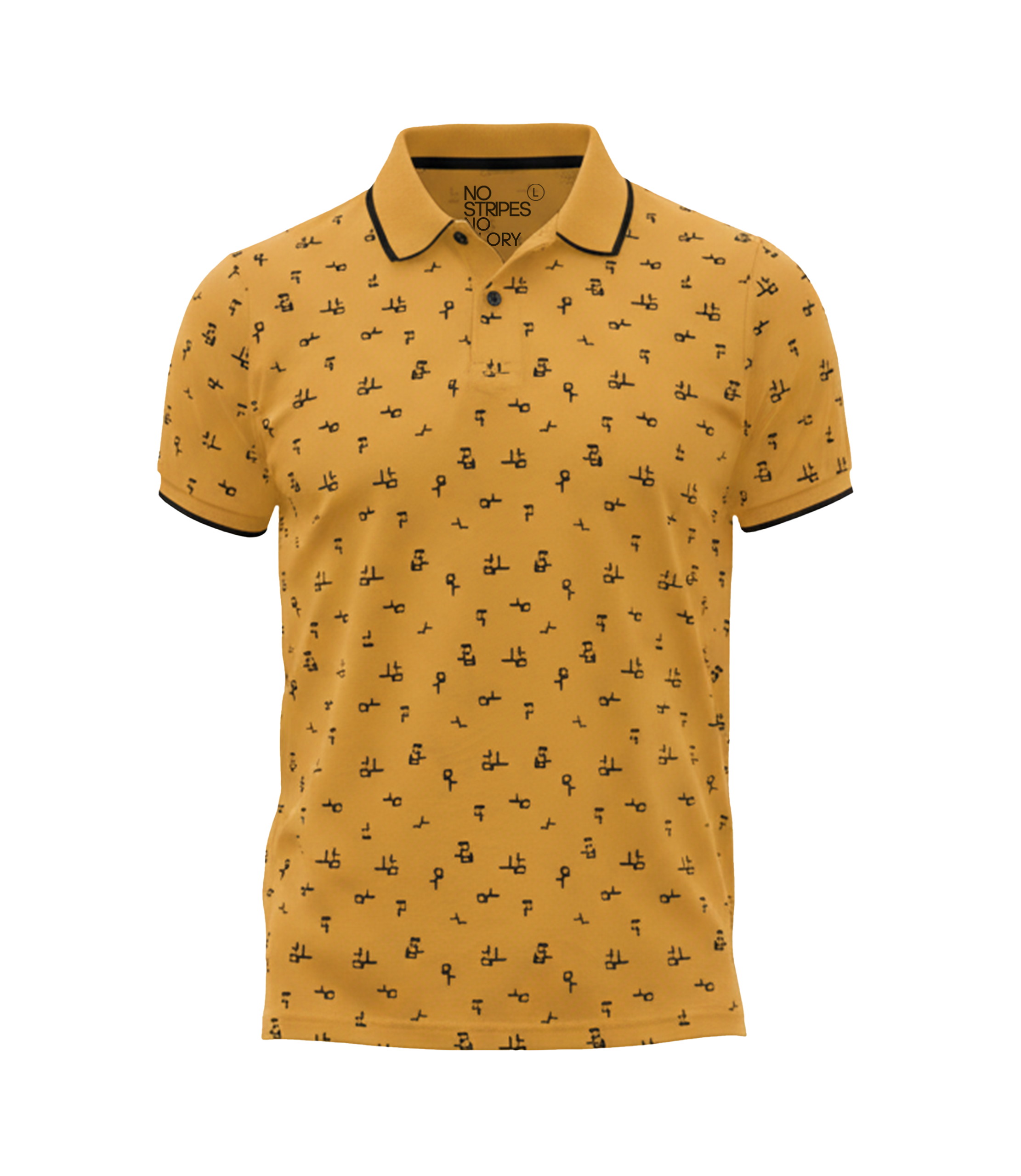 EDGE Tipping Collar Men’s AOP Polo Shirt - 52619