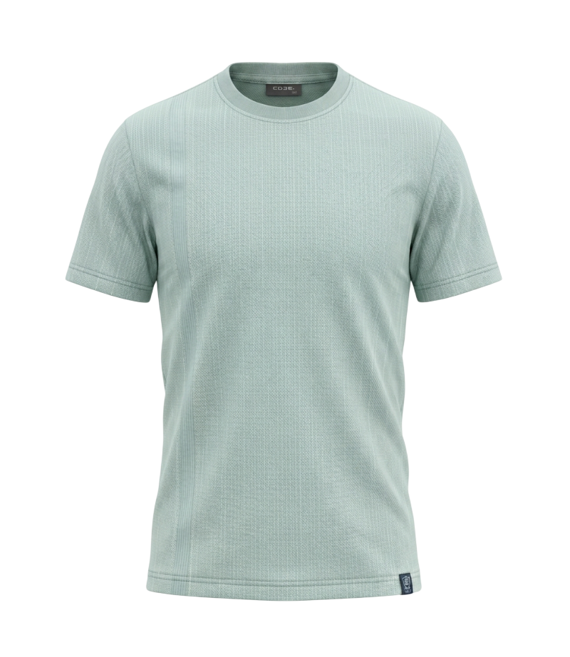EDGE Kids Crew Neck Solid Color Textured T-Shirt – 33813