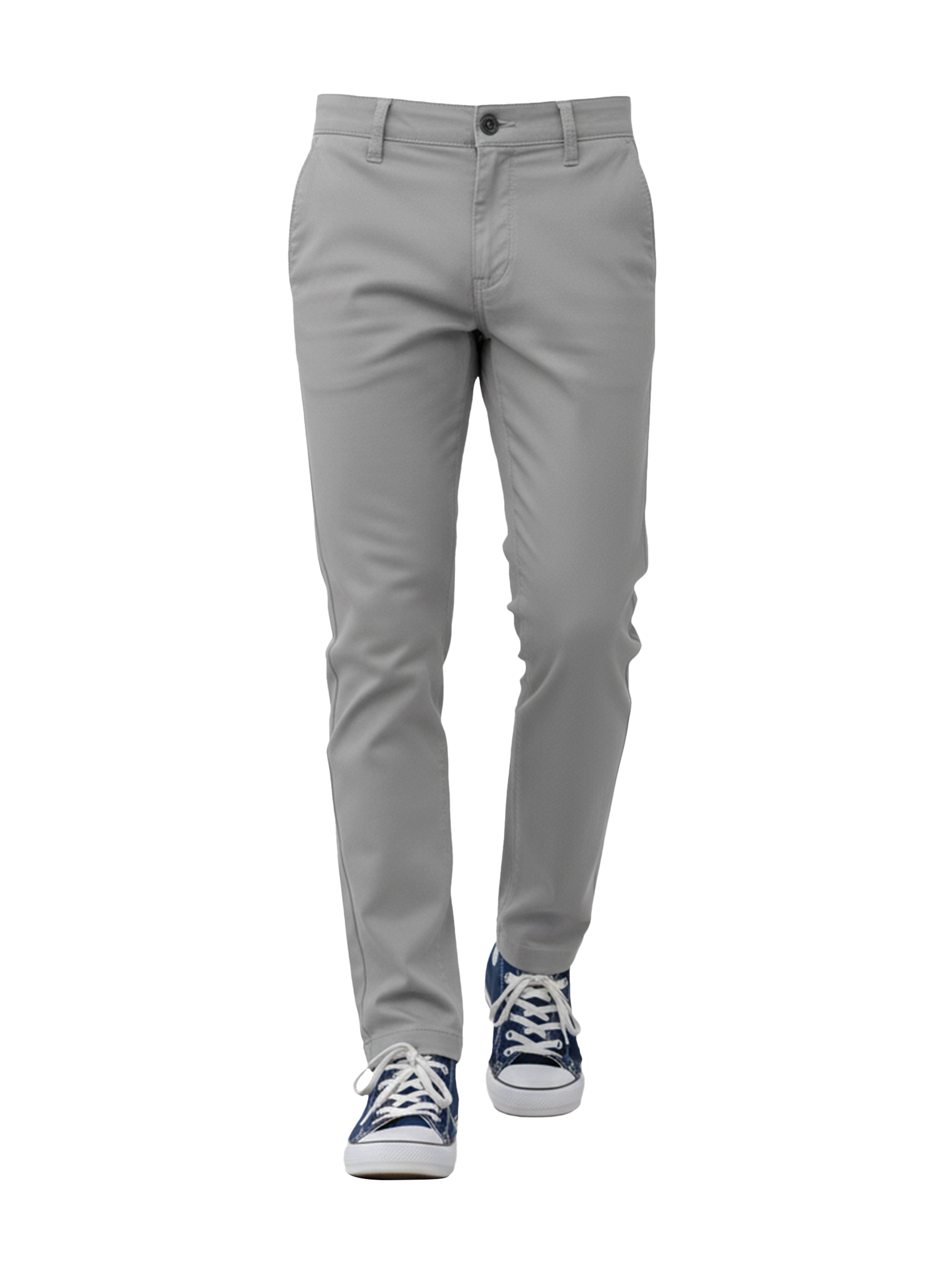 EDGE 4 Way Stretch Mid Grey Premium Boys Pants - SIL-28