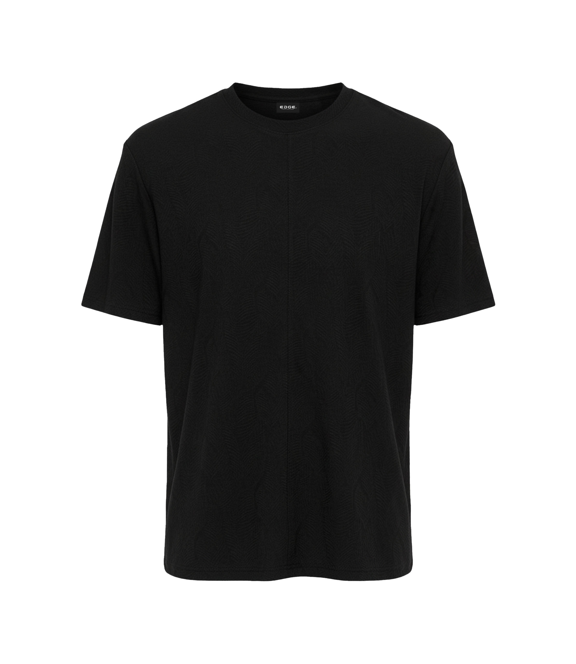 EDGE Crew Neck Men’s Textured Fabric Oversize T-Shirt - 53274