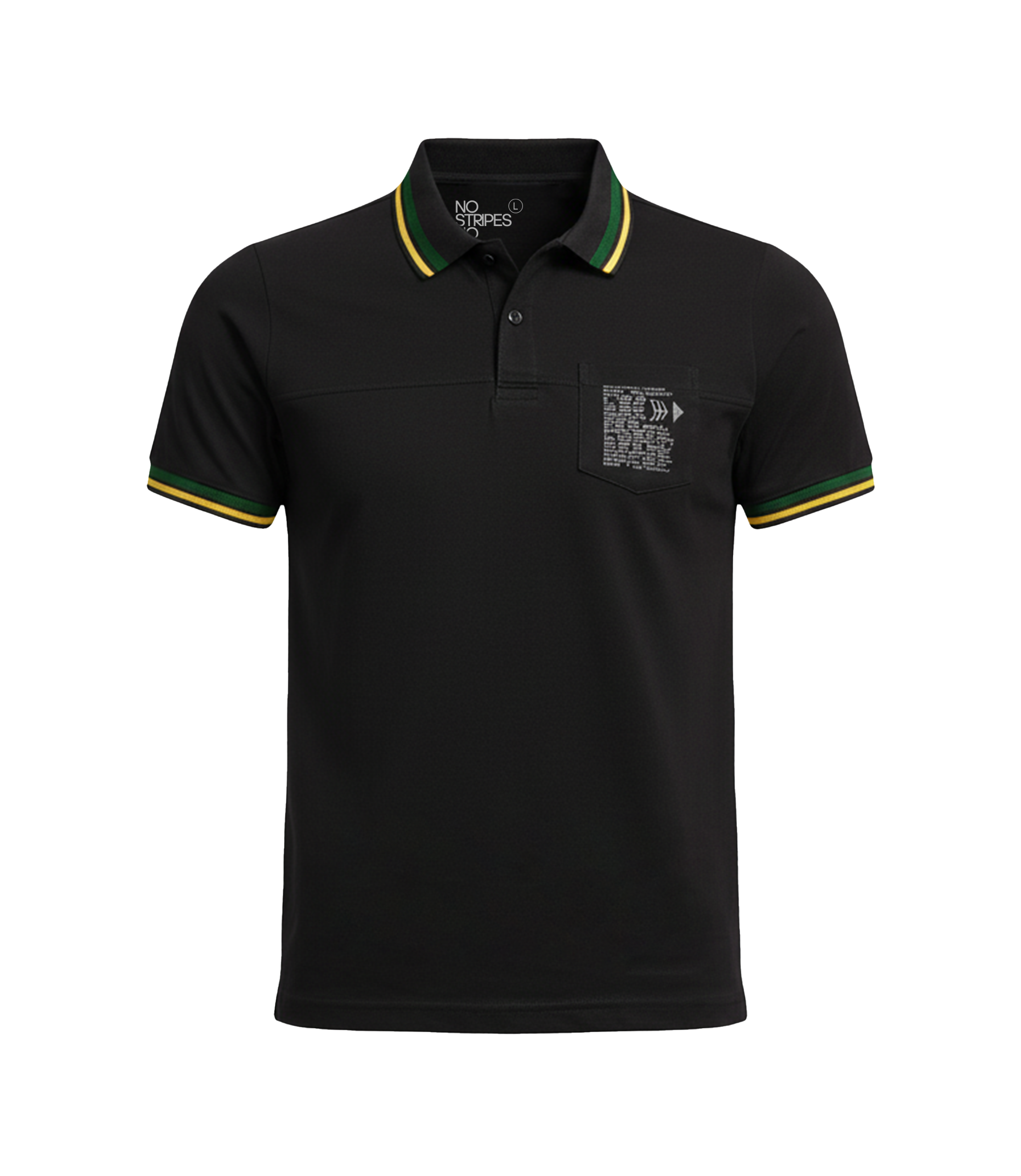 EDGE Double Tipping Collar Men’s Solid color Polo Shirt - 52617