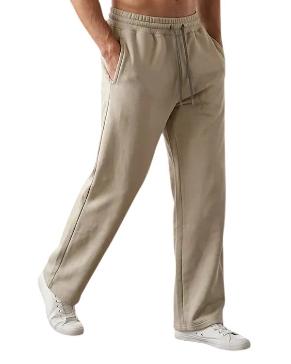 Edge Men's Premium Relax-Fit Beige Sweatpants- 53933