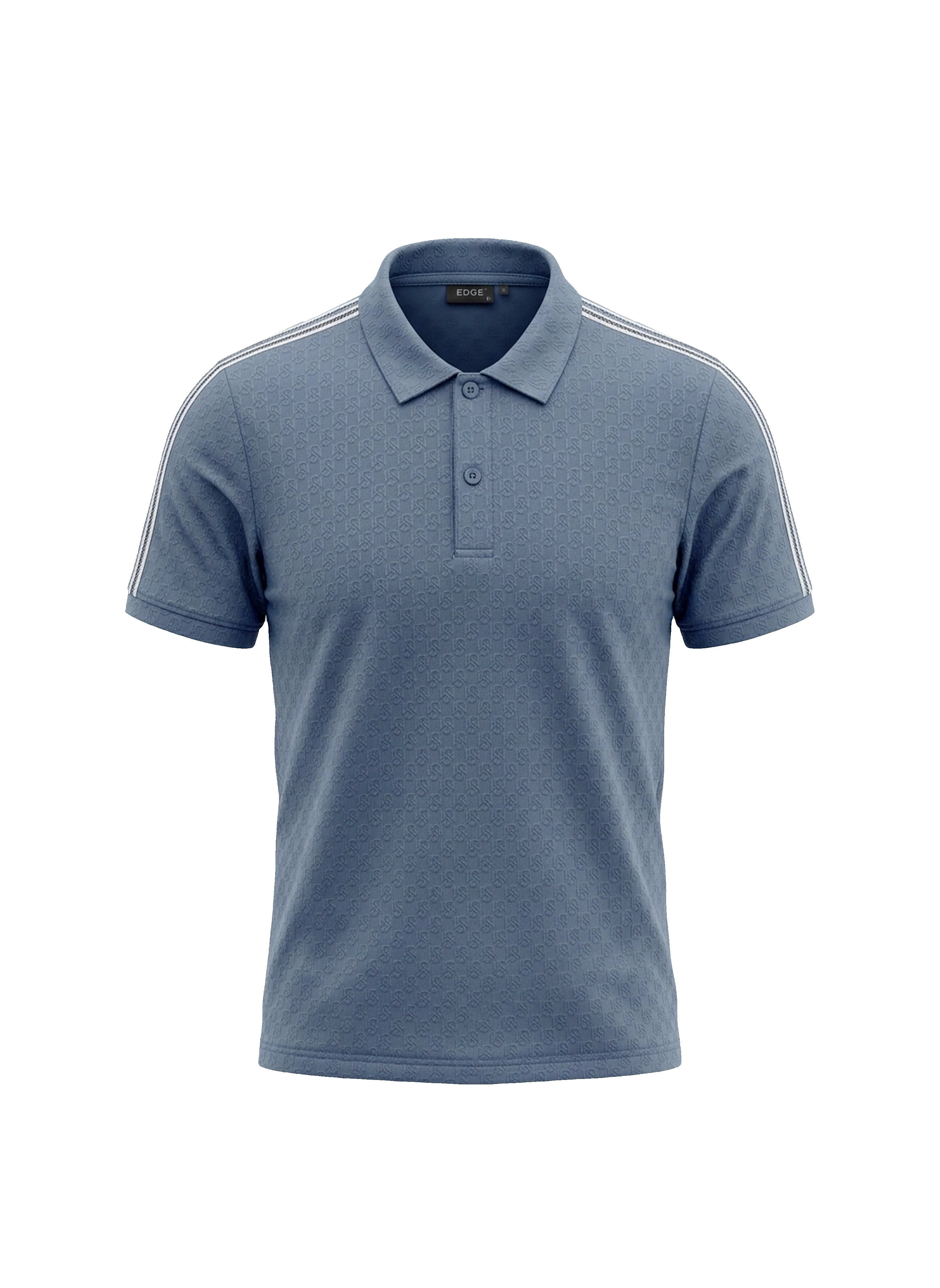 Edge Men’s Textured Pattern Polo T-Shirt - 53573