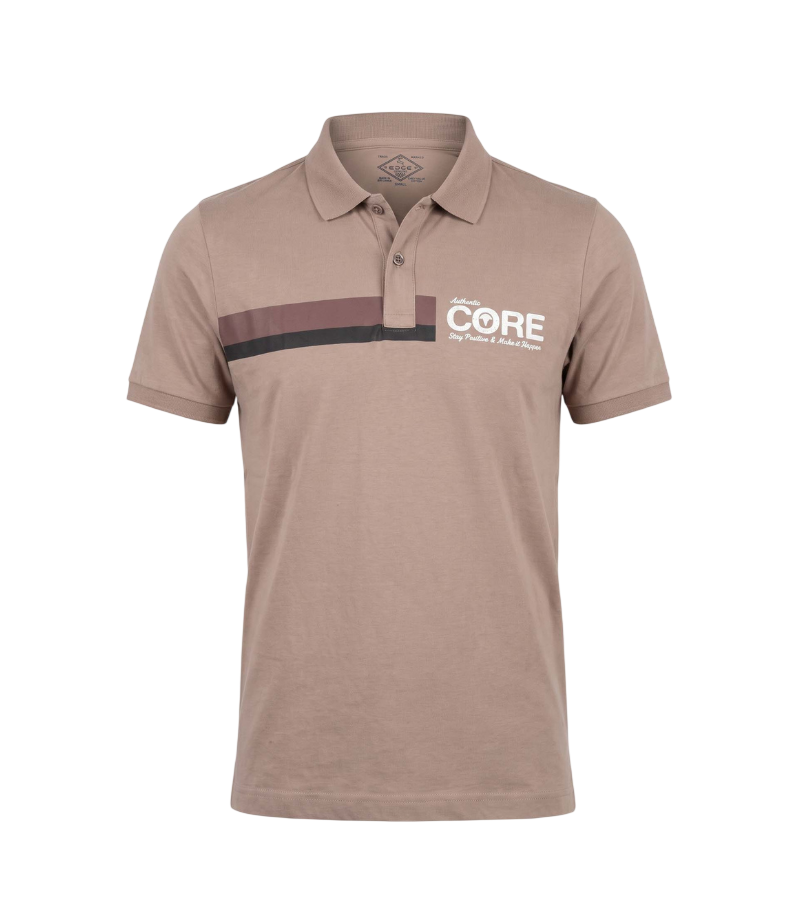 EDGE Printed Men’s Solid Color Polo Shirt - 52560