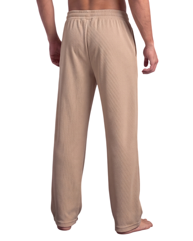 Edge Textured Men's Relax-fit Black Sweatpants - 53942