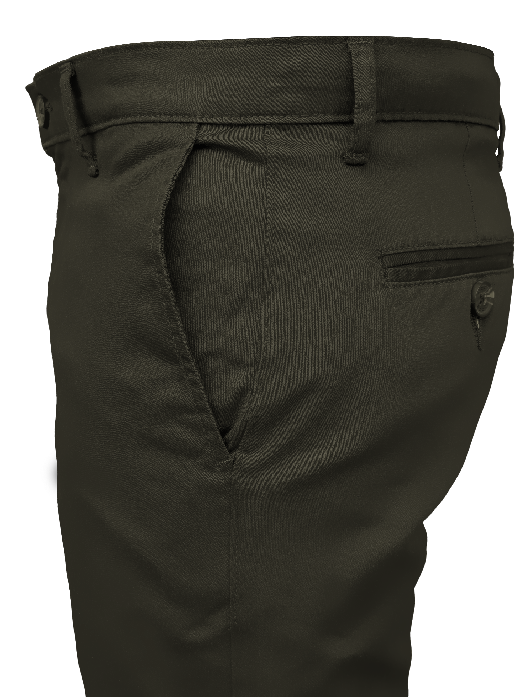 EDGE SLIMFIT 4 Way Stretch Dark Olive Green Pants - LH-009