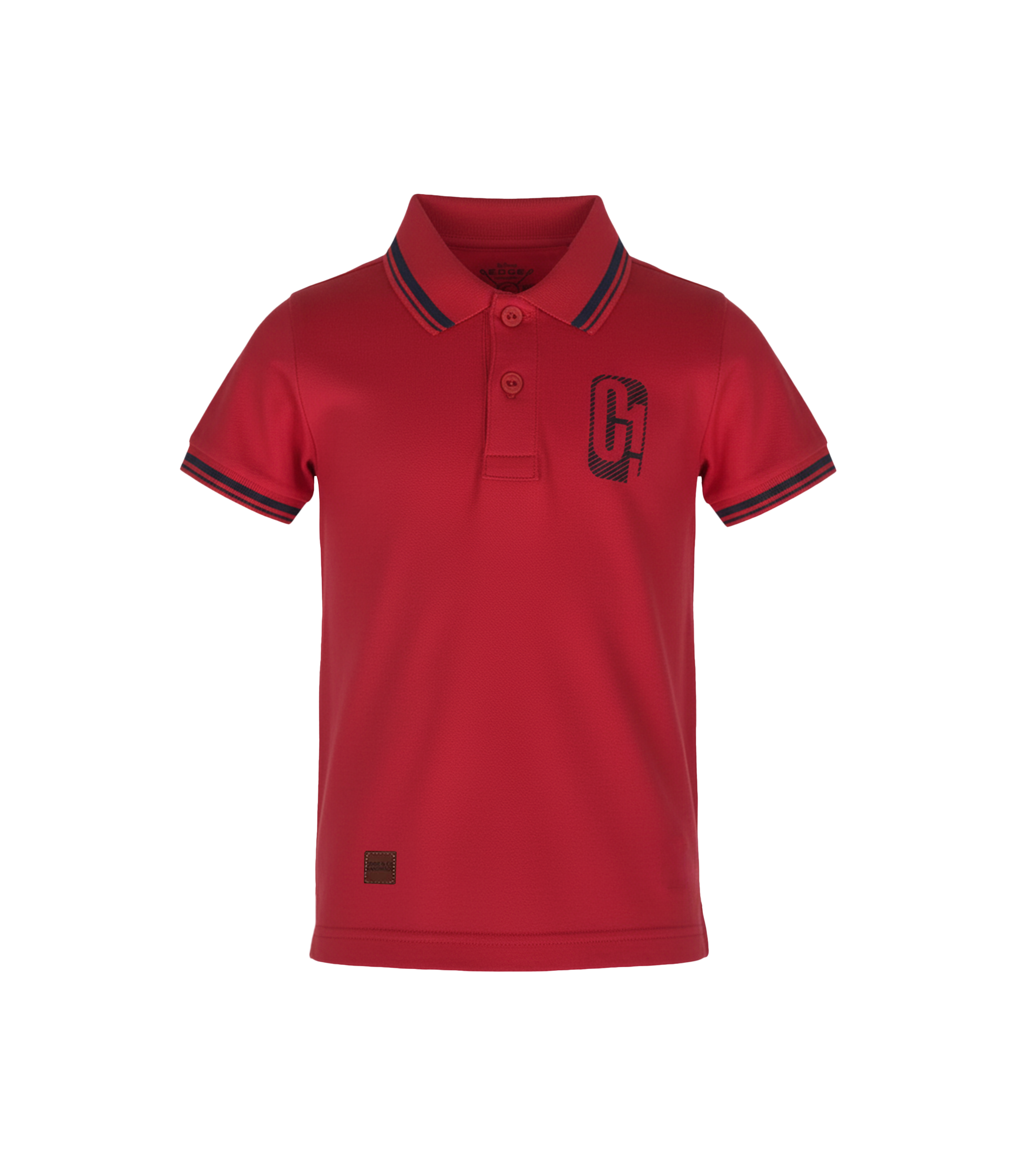 EDGE Tipping Collar Boys Solid Color Polo Shirt - 33062