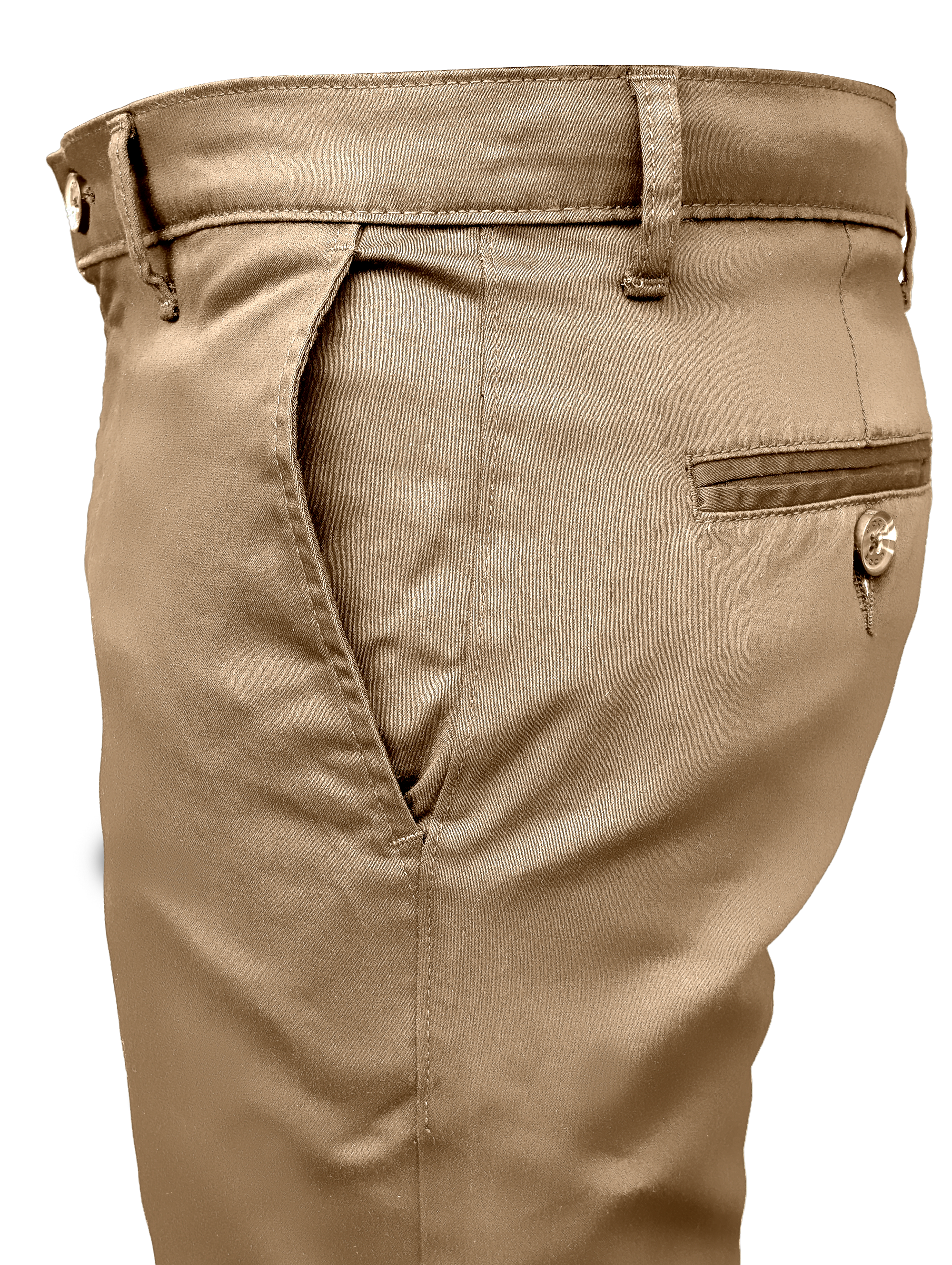 EDGE SLIMFIT 4 Way Stretch Coffee Brown Pants - LH-022