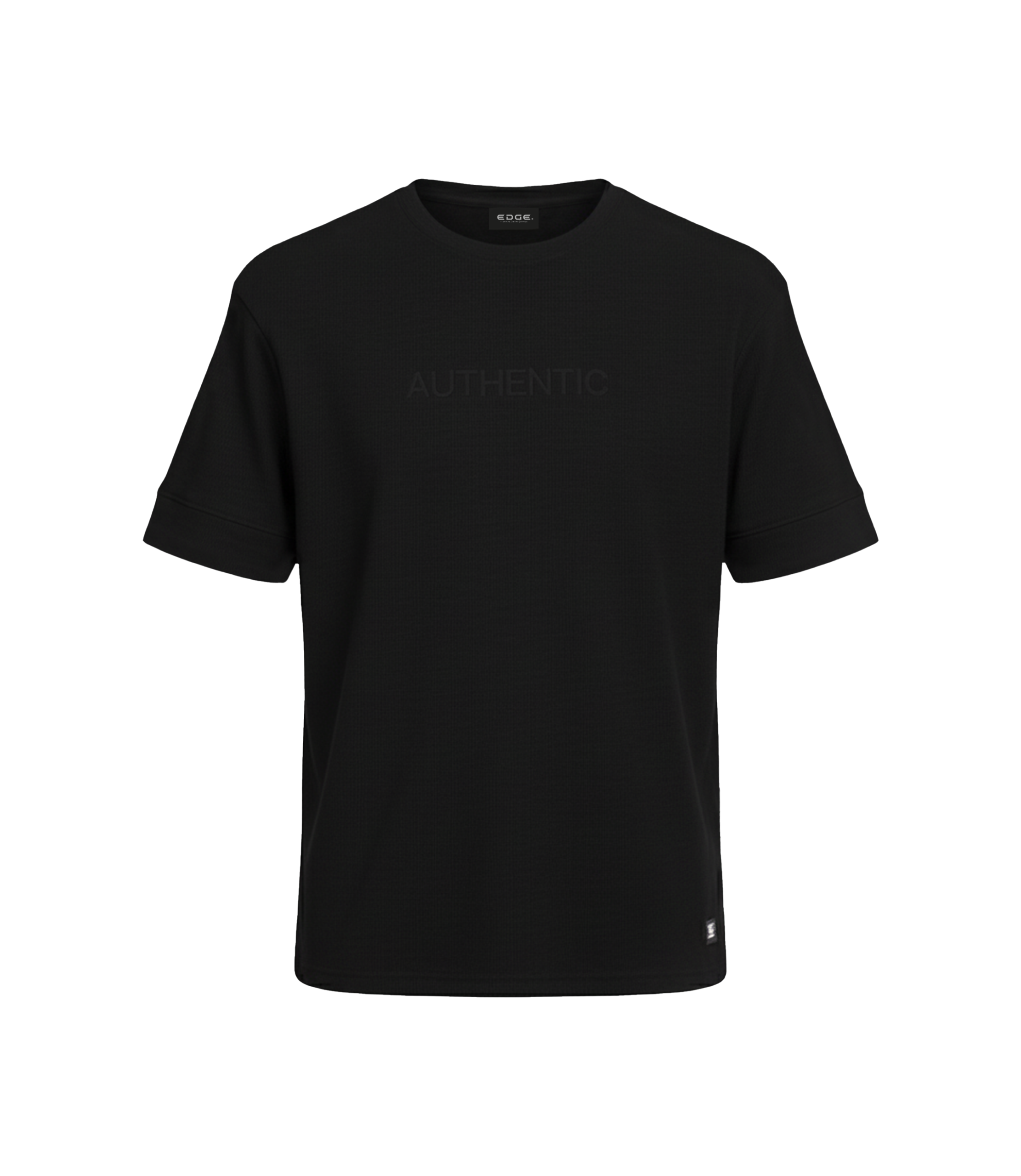 EDGE Crew Neck Men’s Textured Fabric Oversize T-Shirt - 53303