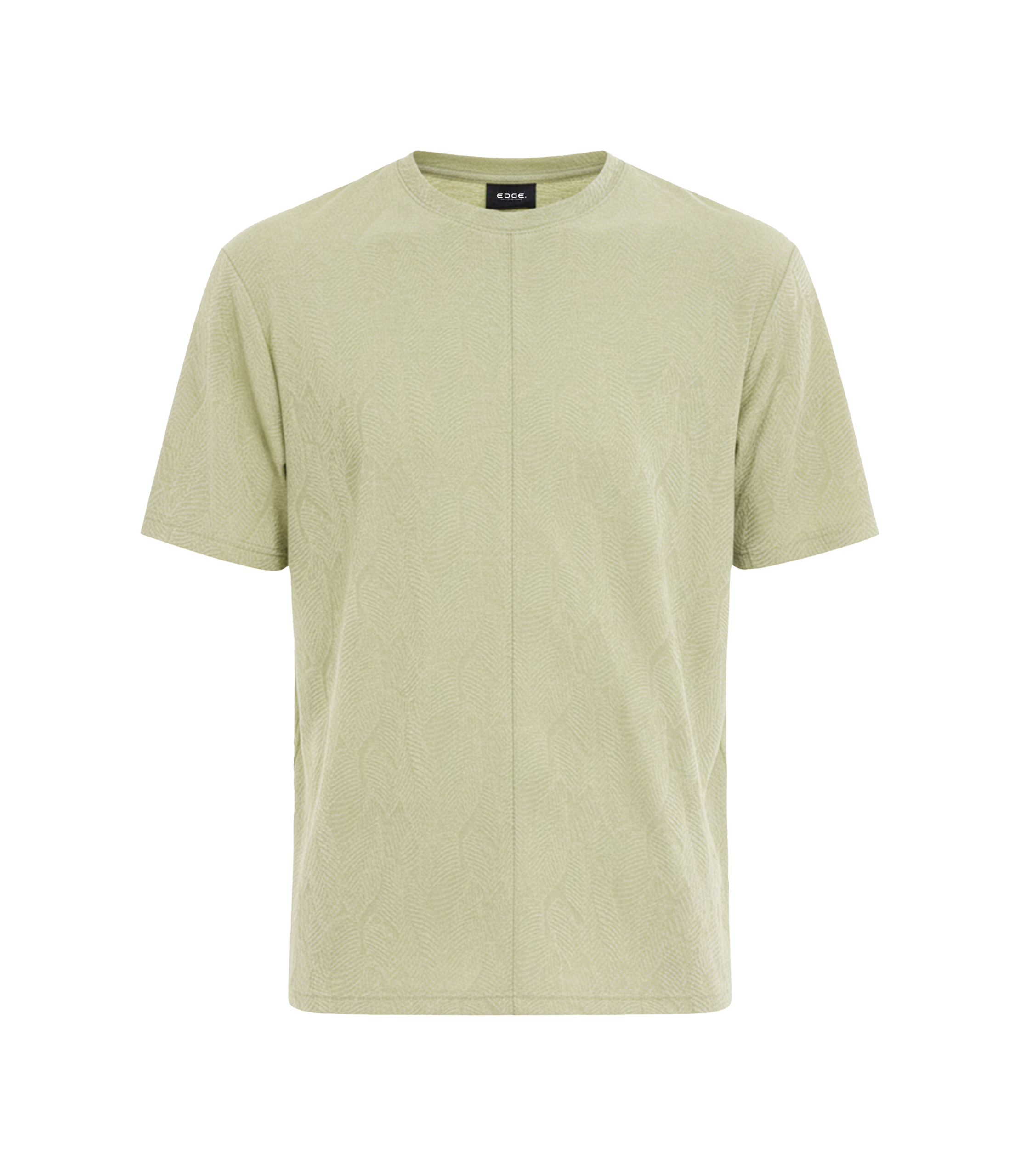 EDGE Crew Neck Men’s Textured Fabric Oversize T-Shirt - 53274