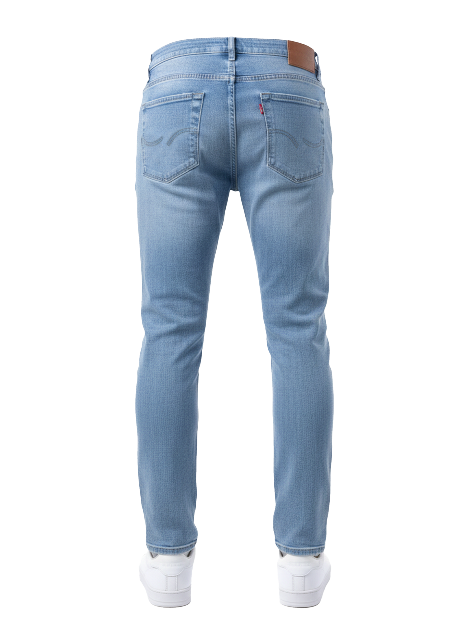 Edge Casuals | Light blue jeans on a white background