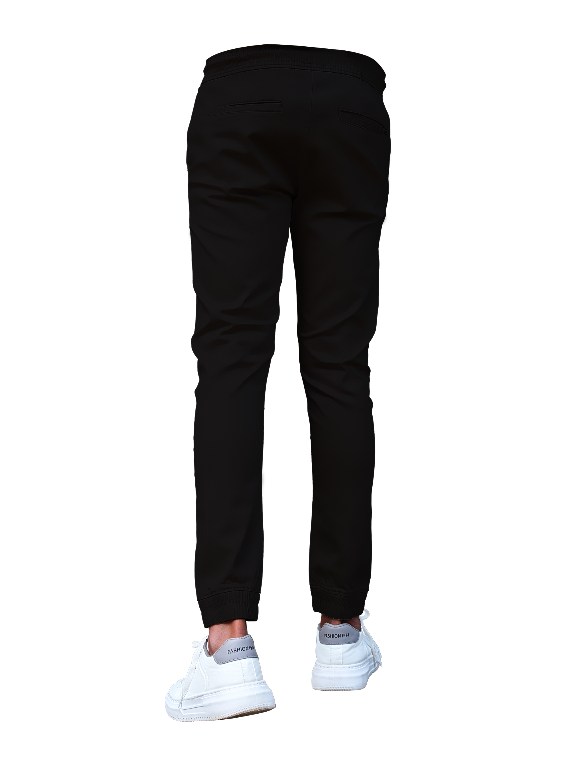 EDGE 4 Ways Stretch Black Men’s Jogger Pants - LH 001