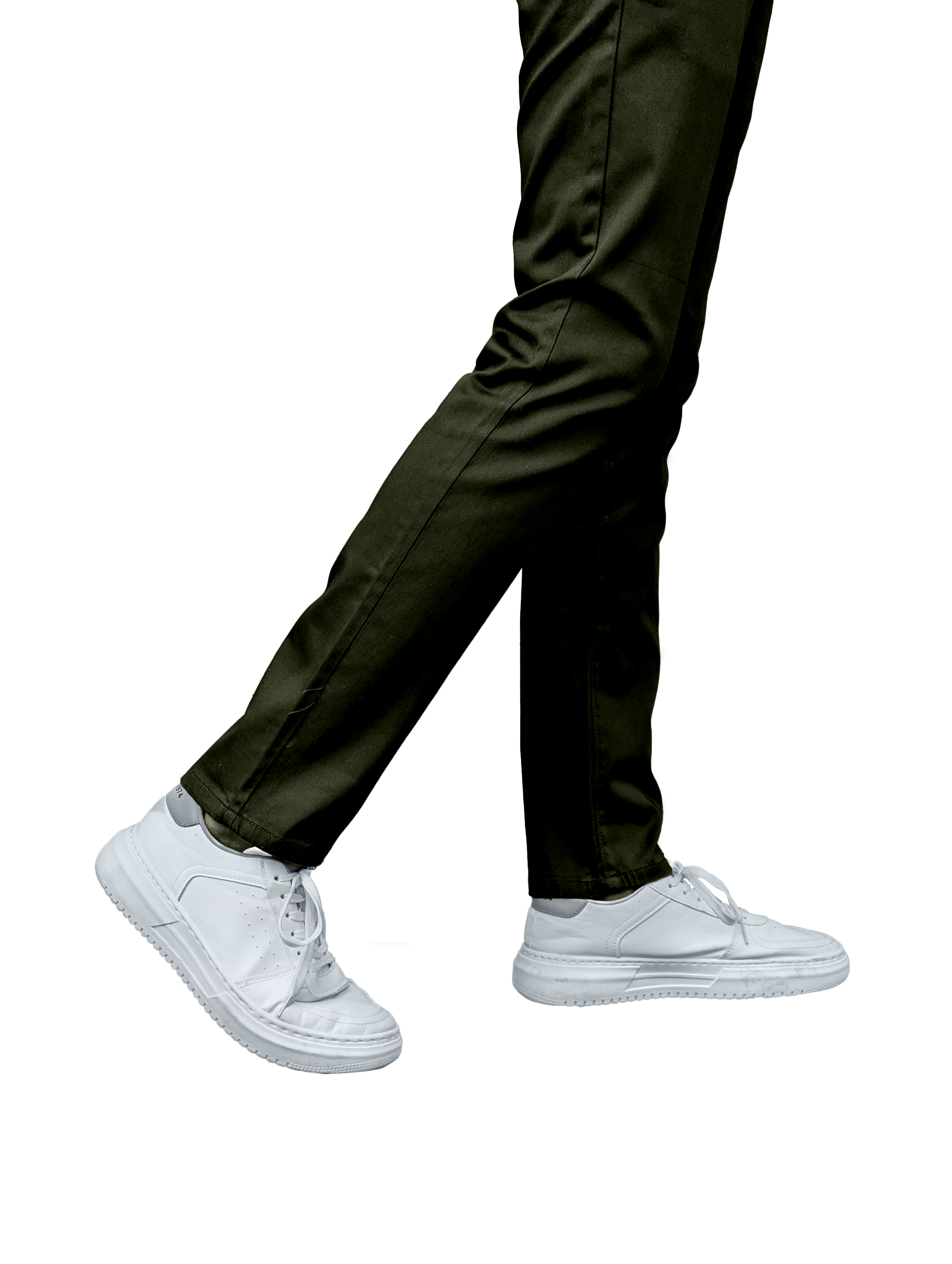 EDGE SLIMFIT 4 Way Stretch Army Green Pants - LH-003