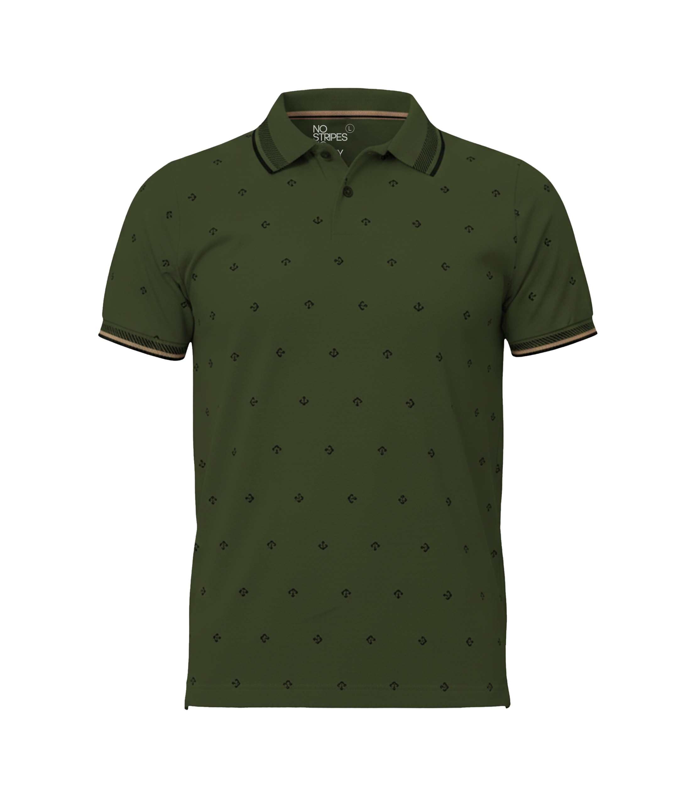 EDGE Tipping Collar Men’s AOP Polo Shirt - 52610