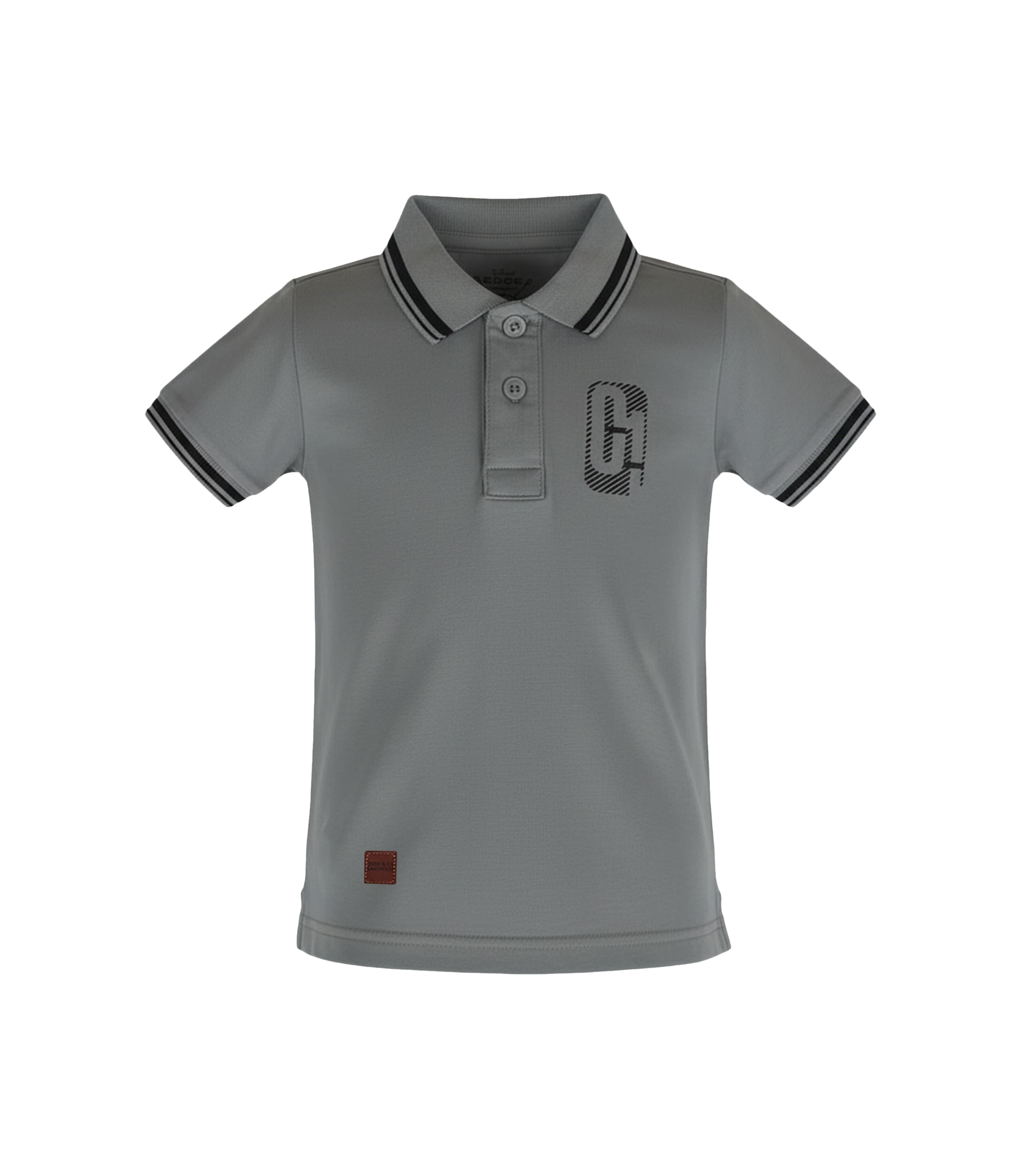 EDGE Tipping Collar Boys Solid Color Polo Shirt - 33062