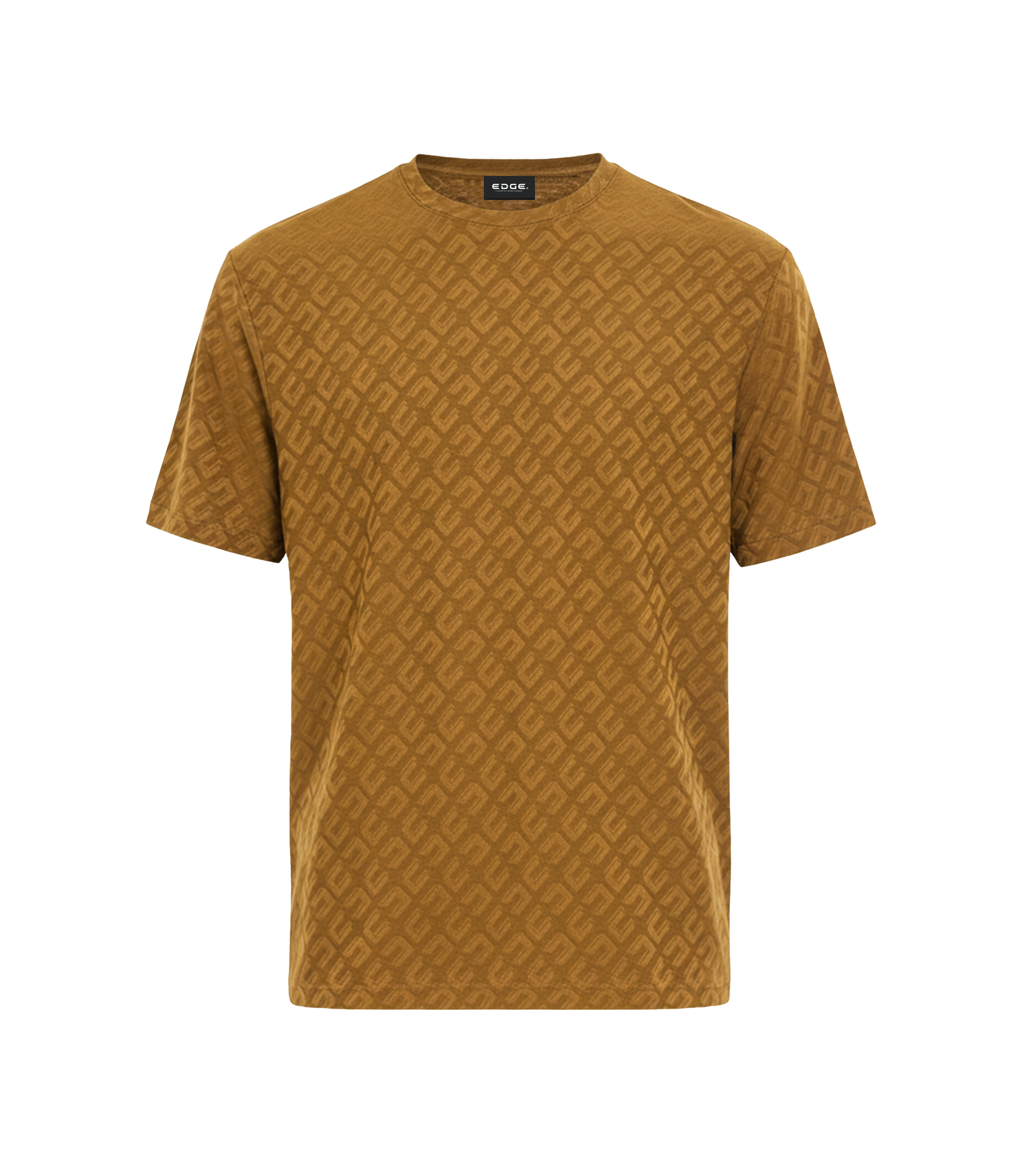 EDGE Crew Neck Men’s Textured Fabric Oversize T-Shirt - 53285