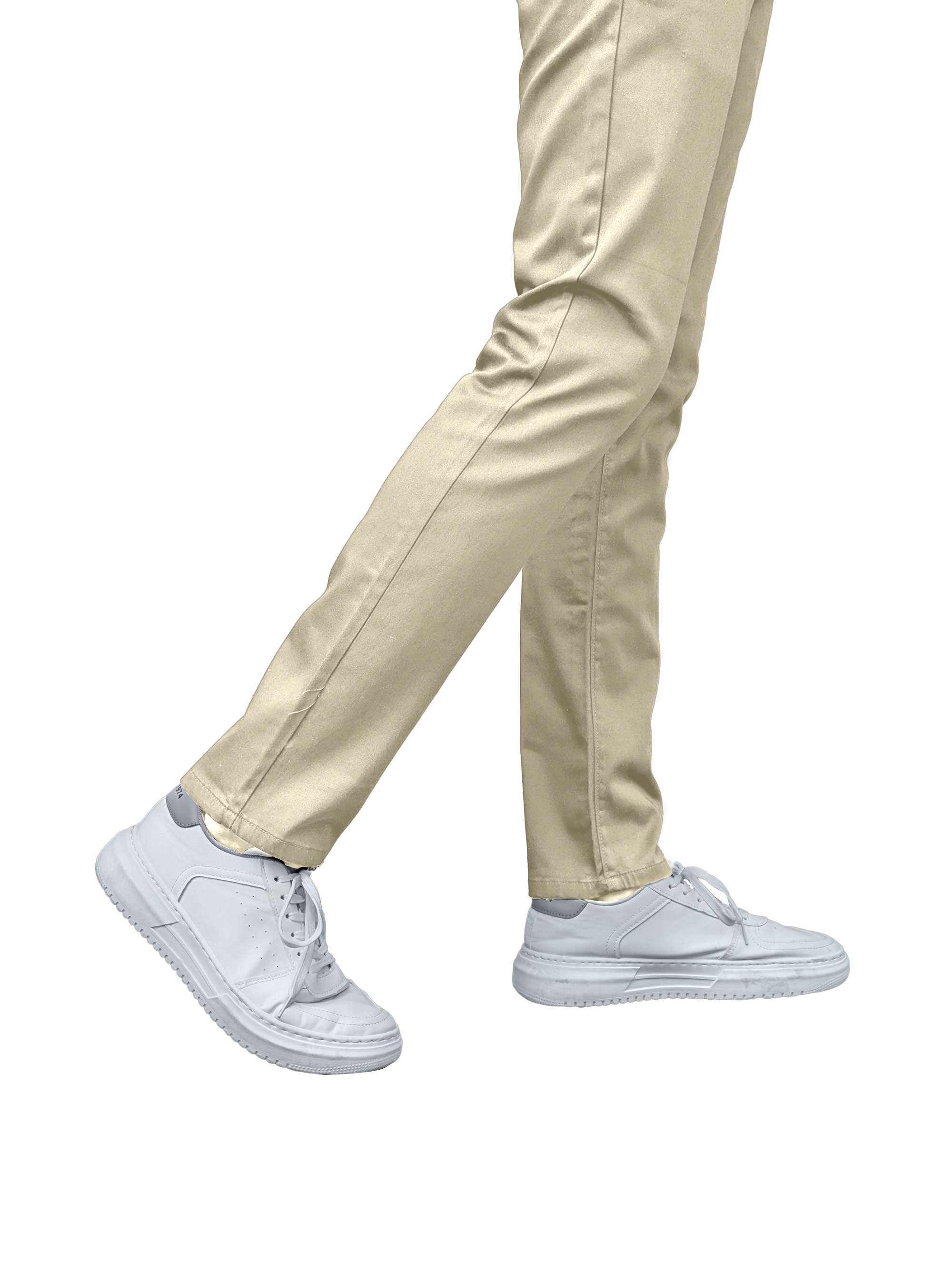 EDGE SLIMFIT 4 Way Stretch Ivory Beige Pants - LH-019