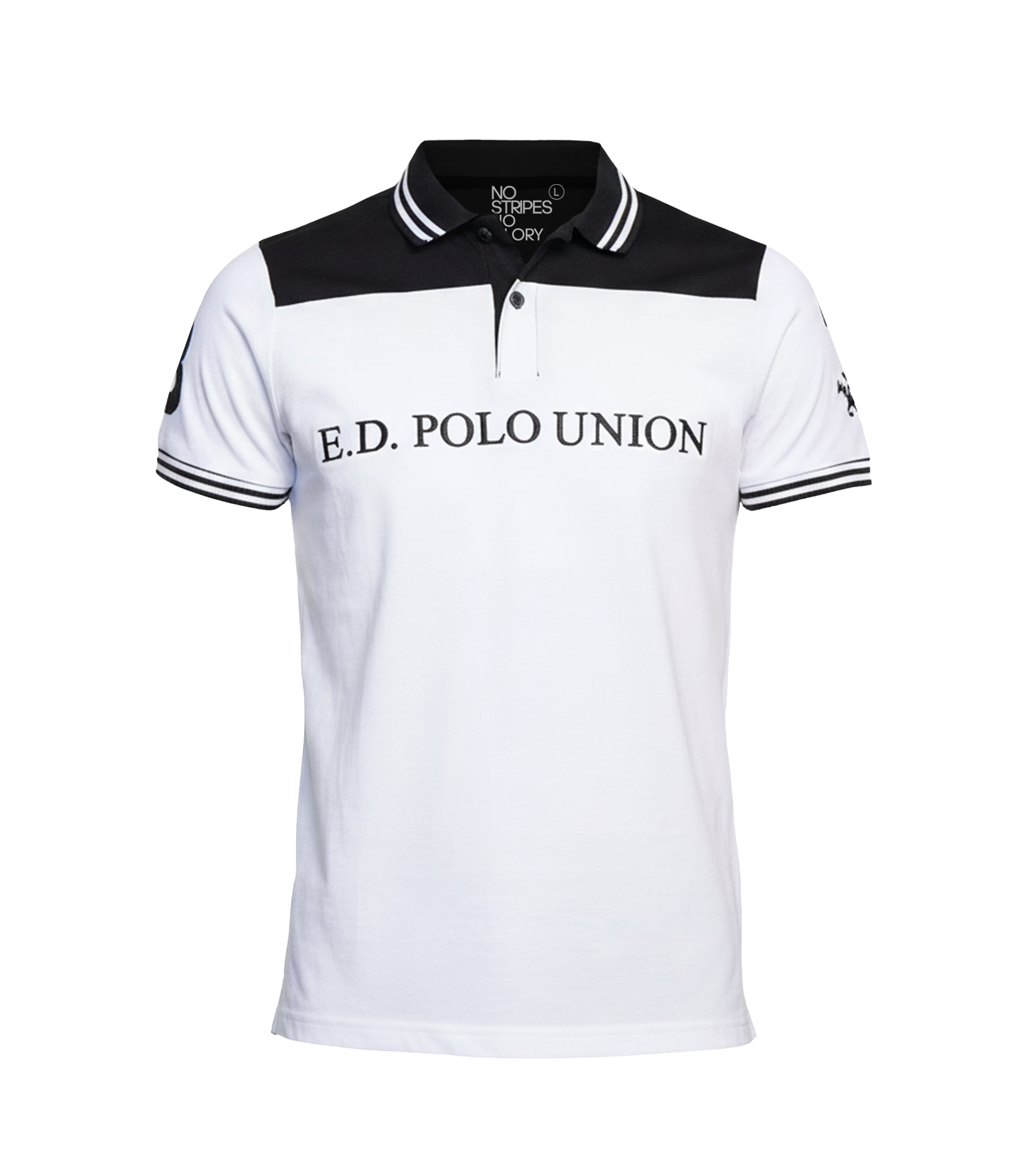EDGE Double Tipping Collar Men’s Color Block Polo Shirt - 52846