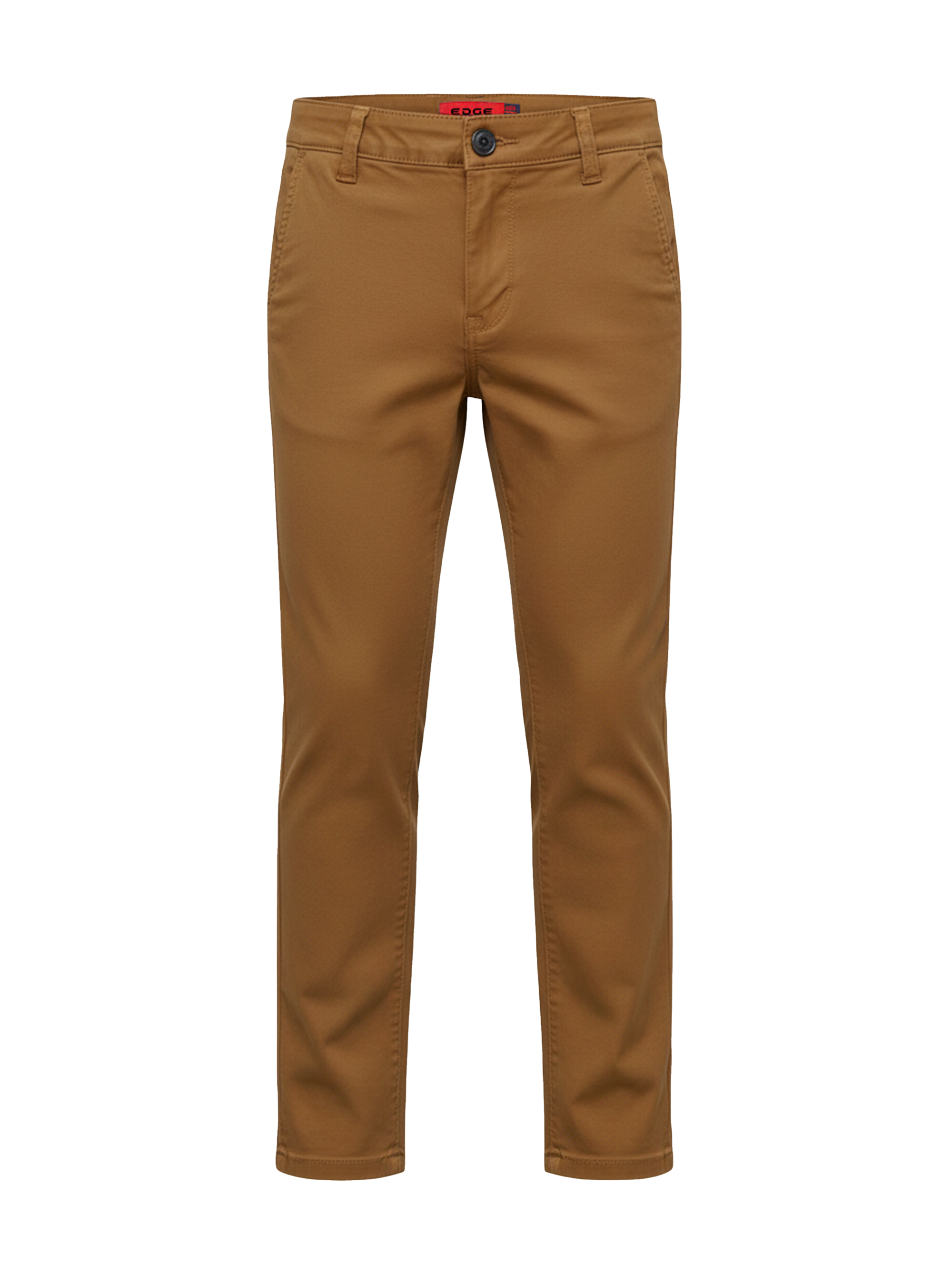 EDGE 4 Way Stretch Pebble Brown Premium Boys Pants - SIL-32