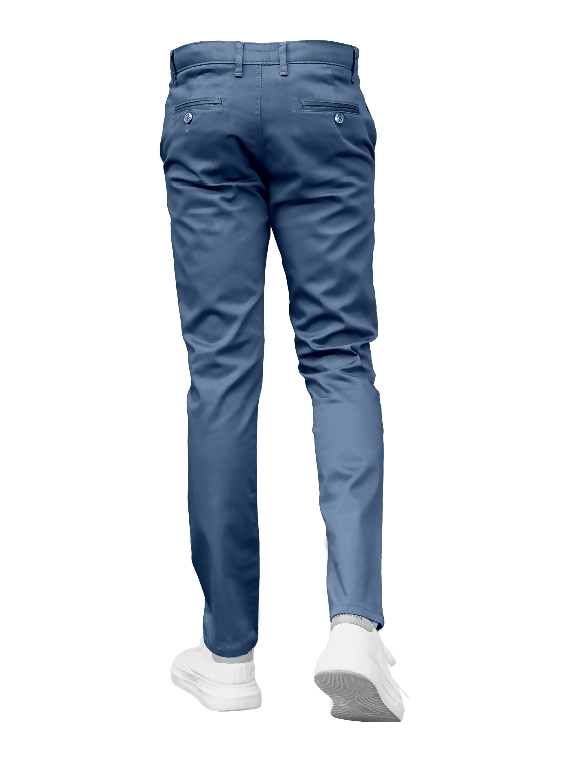 EDGE SLIMFIT 4 Way Stretch Steel Blue Pants - LH-018