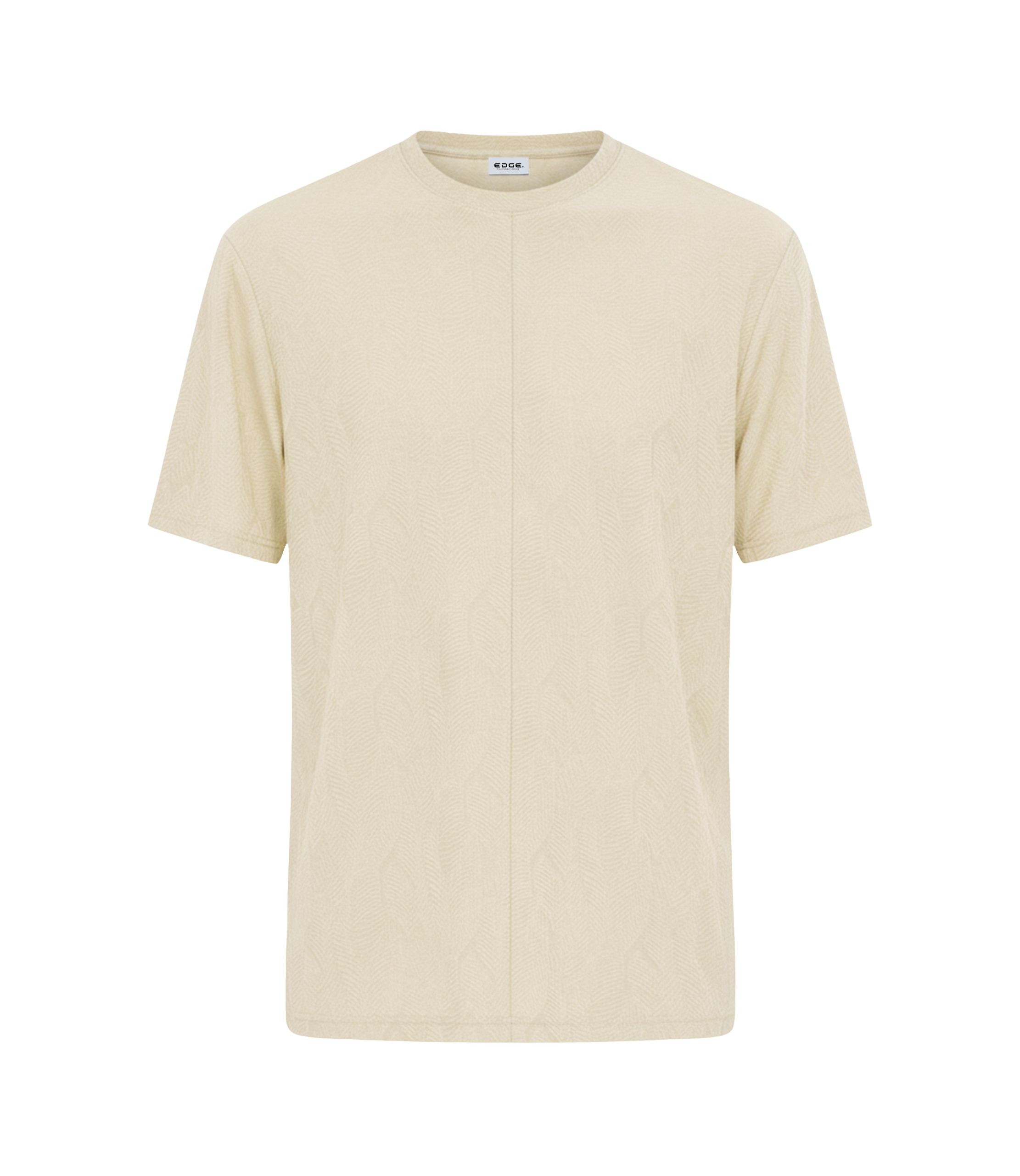 EDGE Crew Neck Men’s Textured Fabric Oversize T-Shirt - 53274