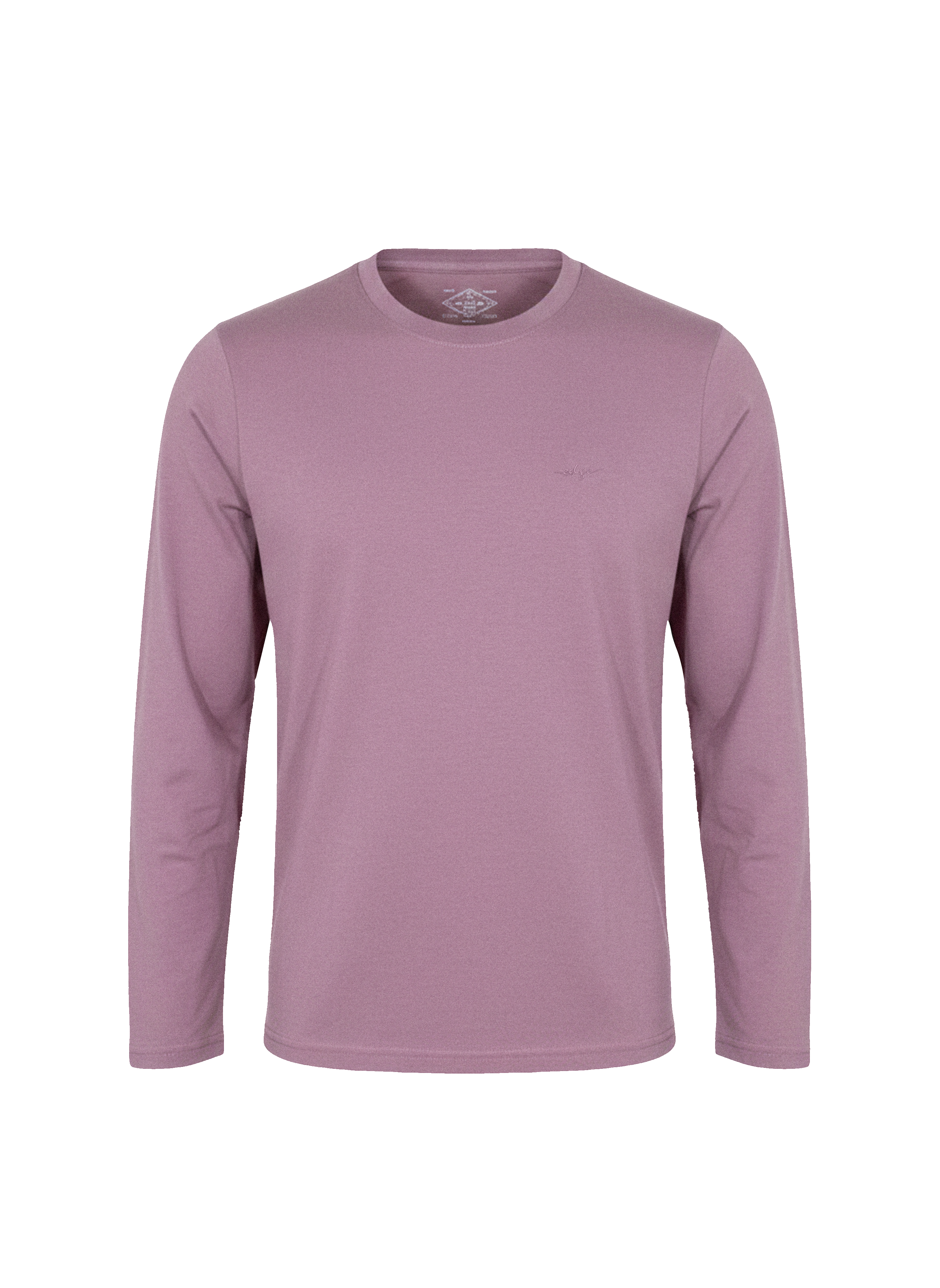 Edge Men's Solid Color Long Sleeve T-shirt - 53696
