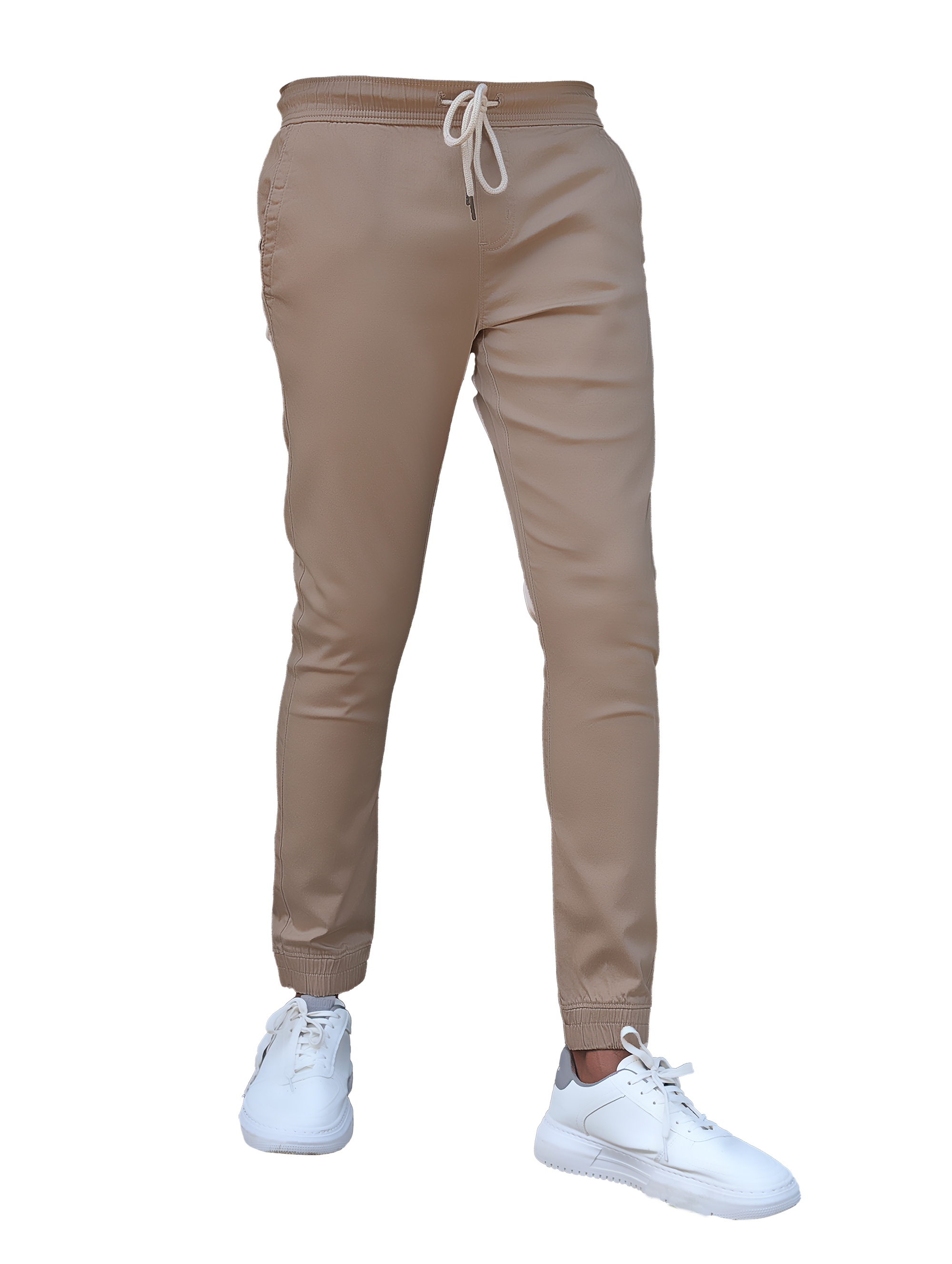 EDGE 4 Ways Stretch Pebble Brown Men’s Jogger Pants - SIL 38
