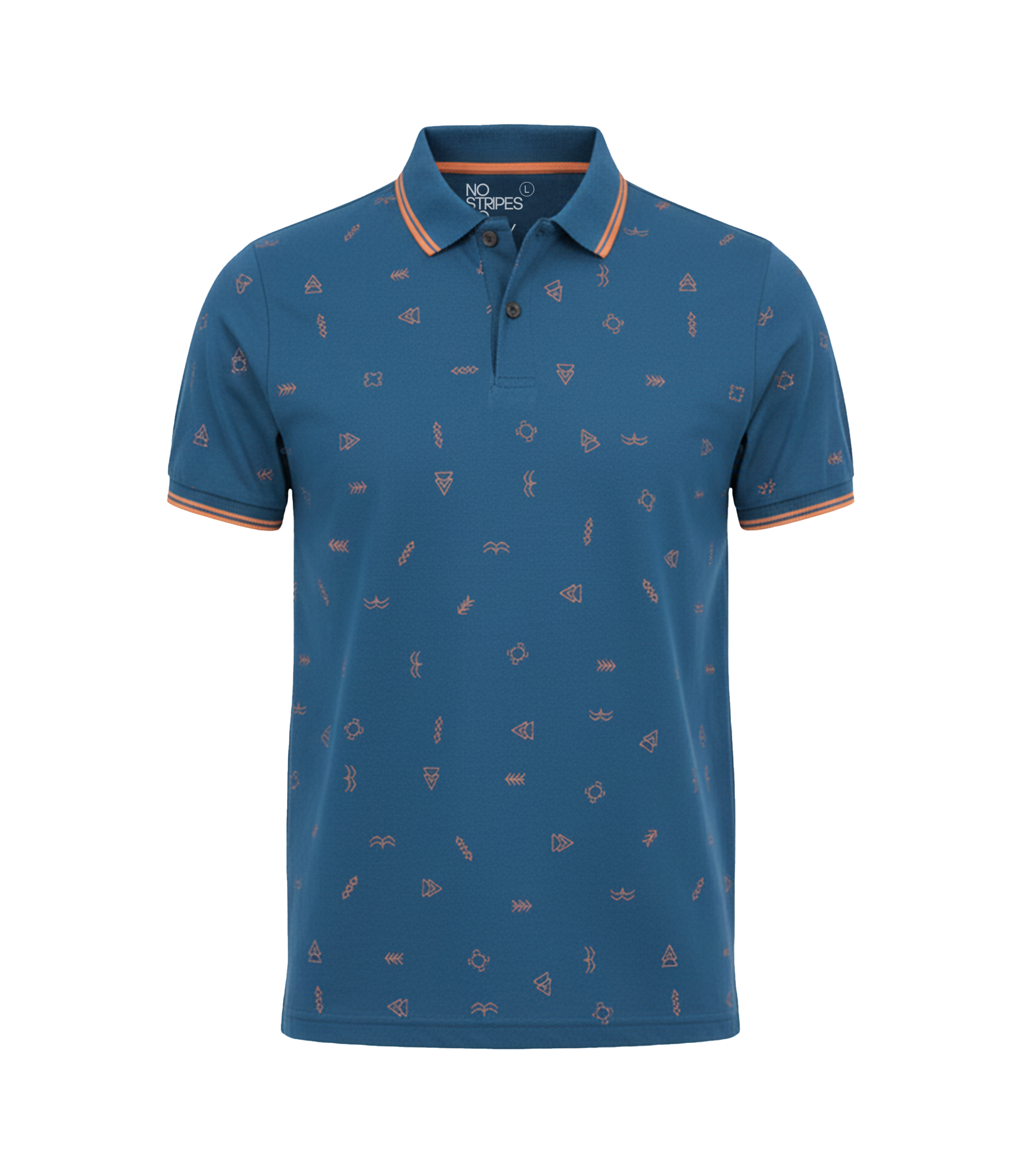 EDGE Tipping Collar Men’s AOP Polo Shirt - 52609