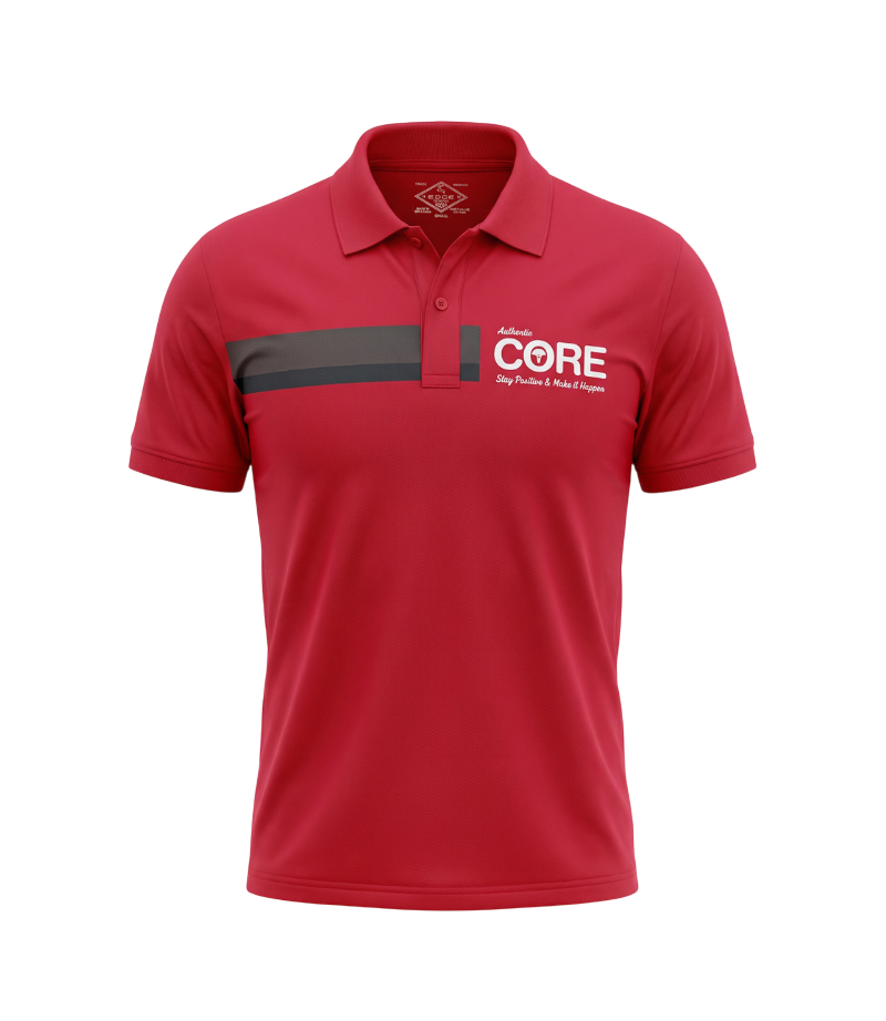 EDGE Printed Men’s Solid Color Polo Shirt - 52560