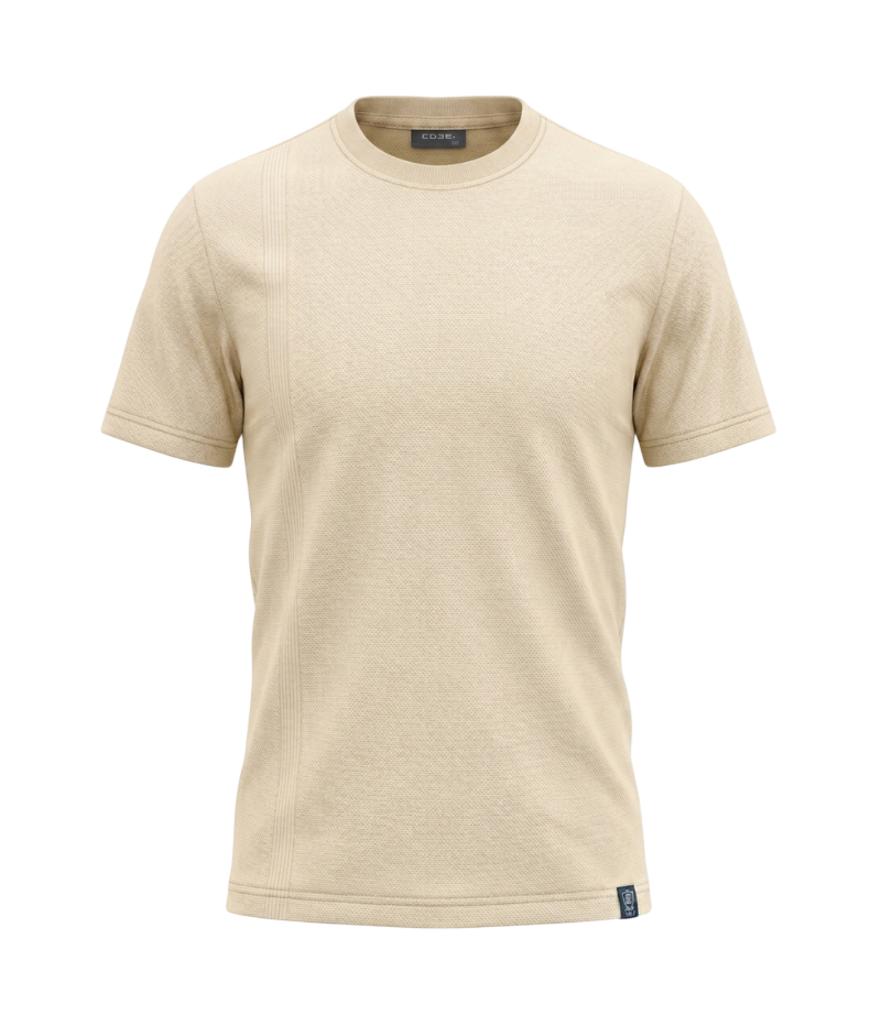 EDGE Kids Crew Neck Solid Color Textured T-Shirt – 33813