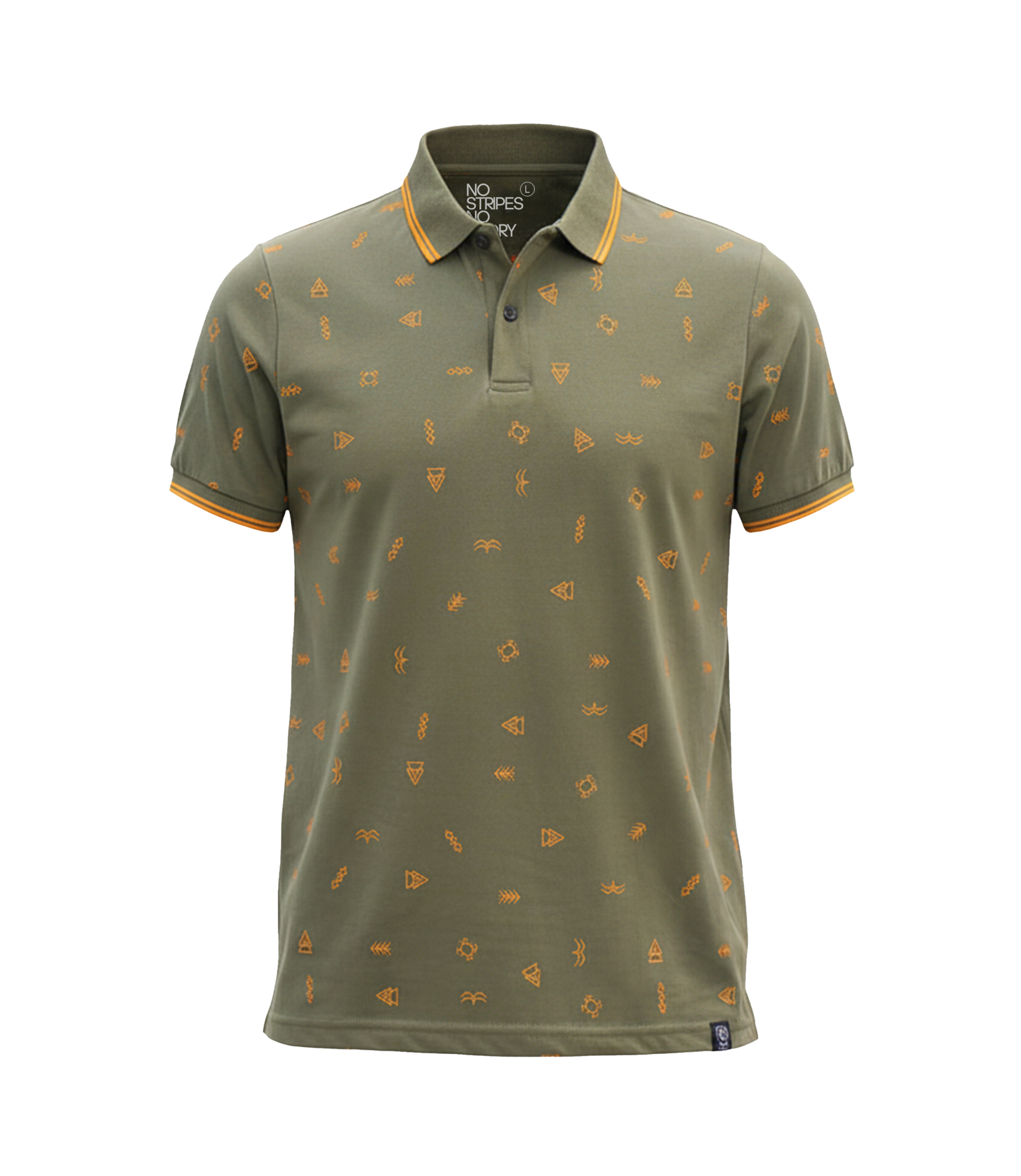 EDGE Tipping Collar Men’s AOP Polo Shirt - 52609