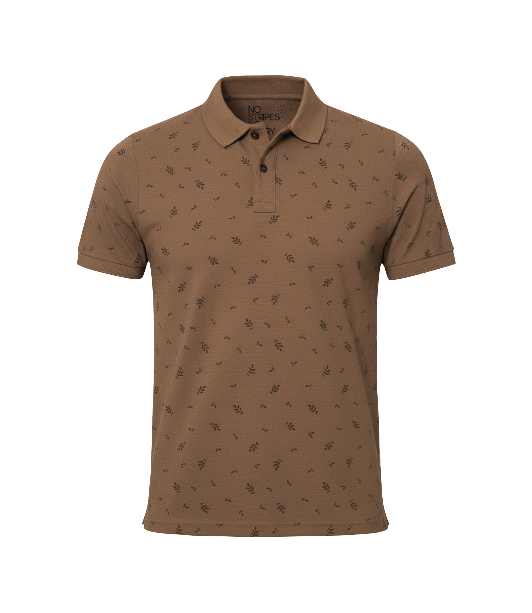 EDGE Solid Collar Men’s AOP Polo Shirt - 52645