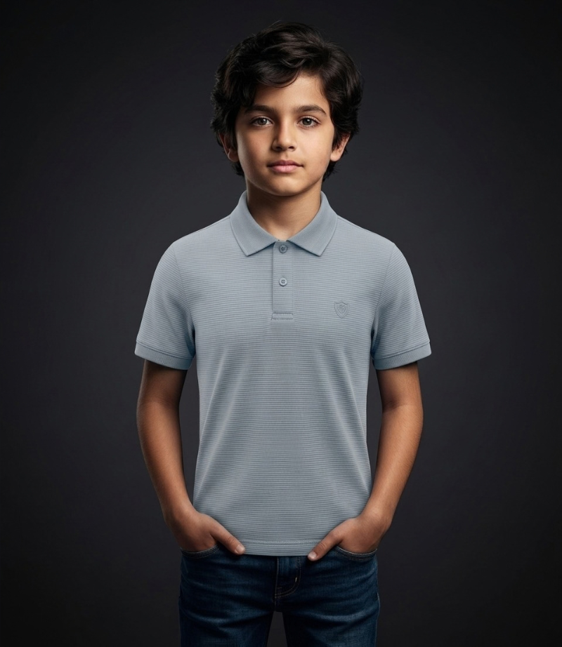 EDGE Kids Solid Color Polo Shirt – 33796