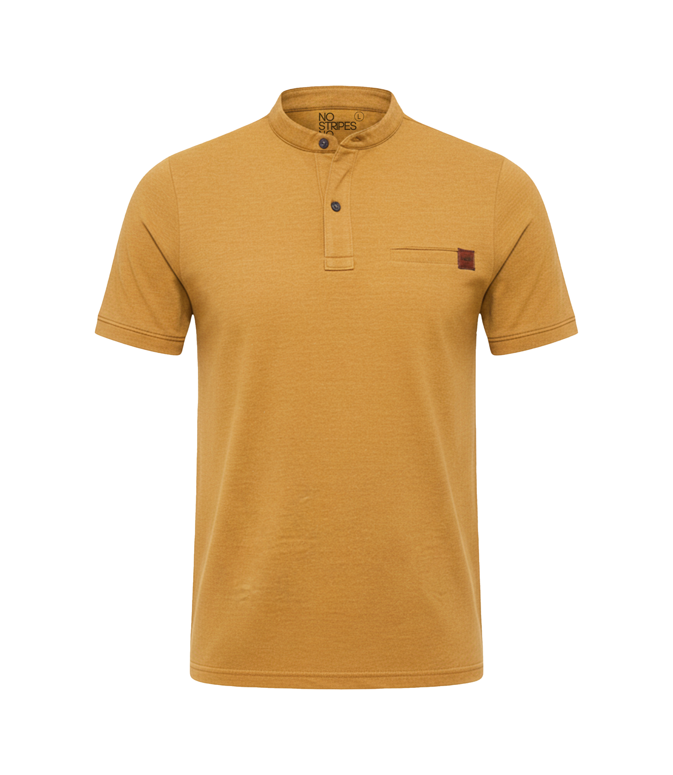 EDGE Men's Mandarin Collar Solid T-Shirt - 52669