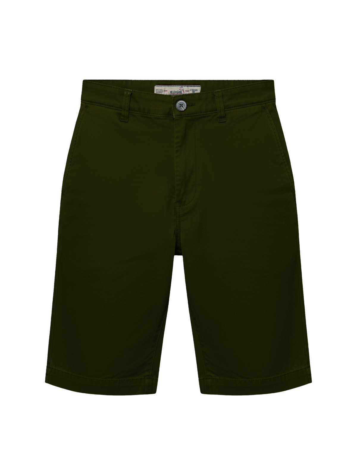 EDGE Men's 4-Way Stretch Olive Green Shorts - 8013-101046