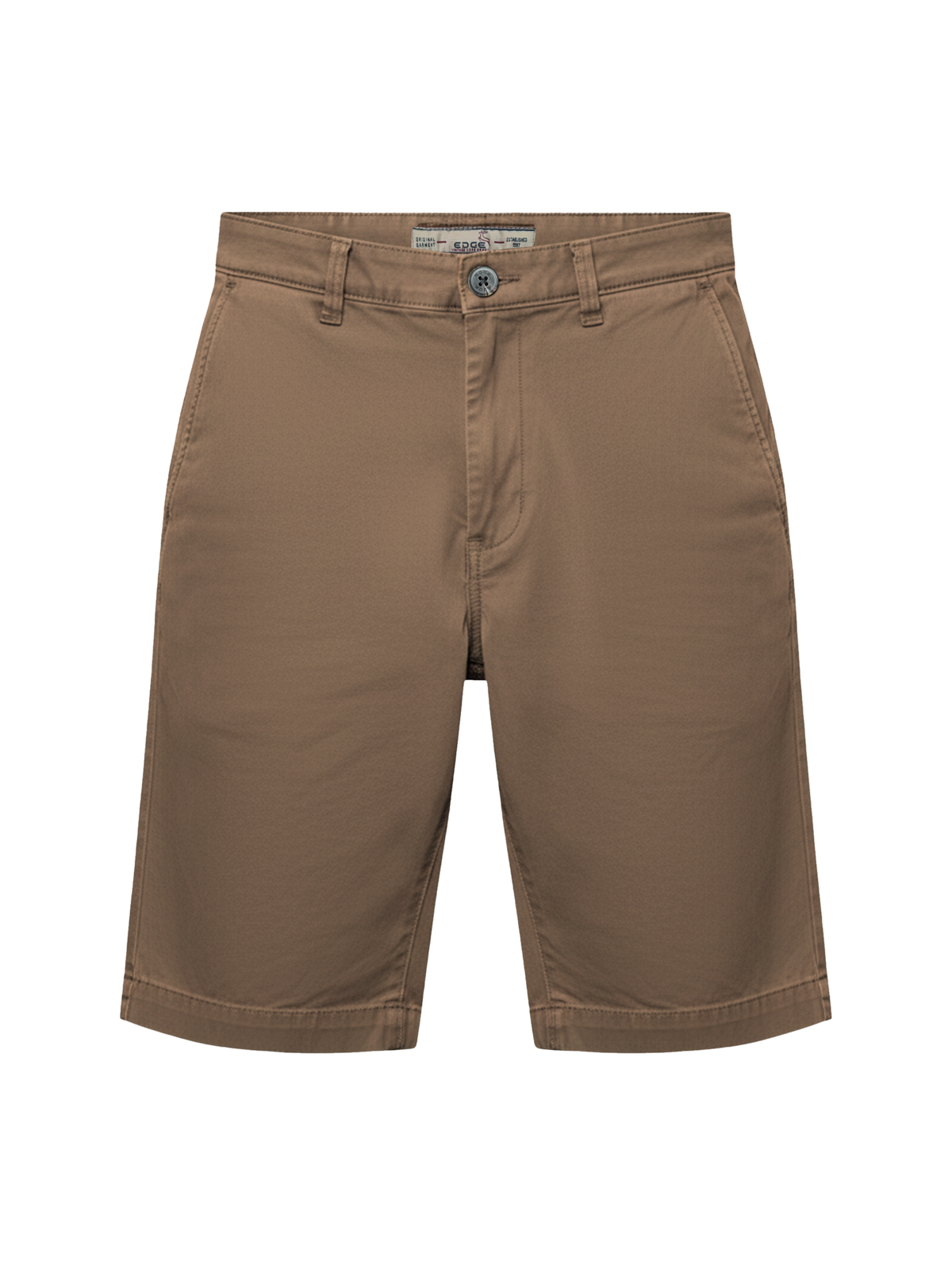 EDGE Men's 4-Way Stretch Taupe Shorts - 8013-06