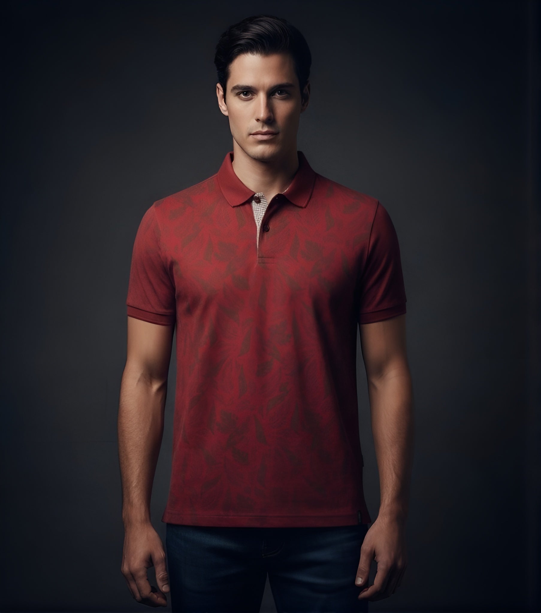 EDGE Short Sleeve Men’s AOP Polo Shirt - 52548
