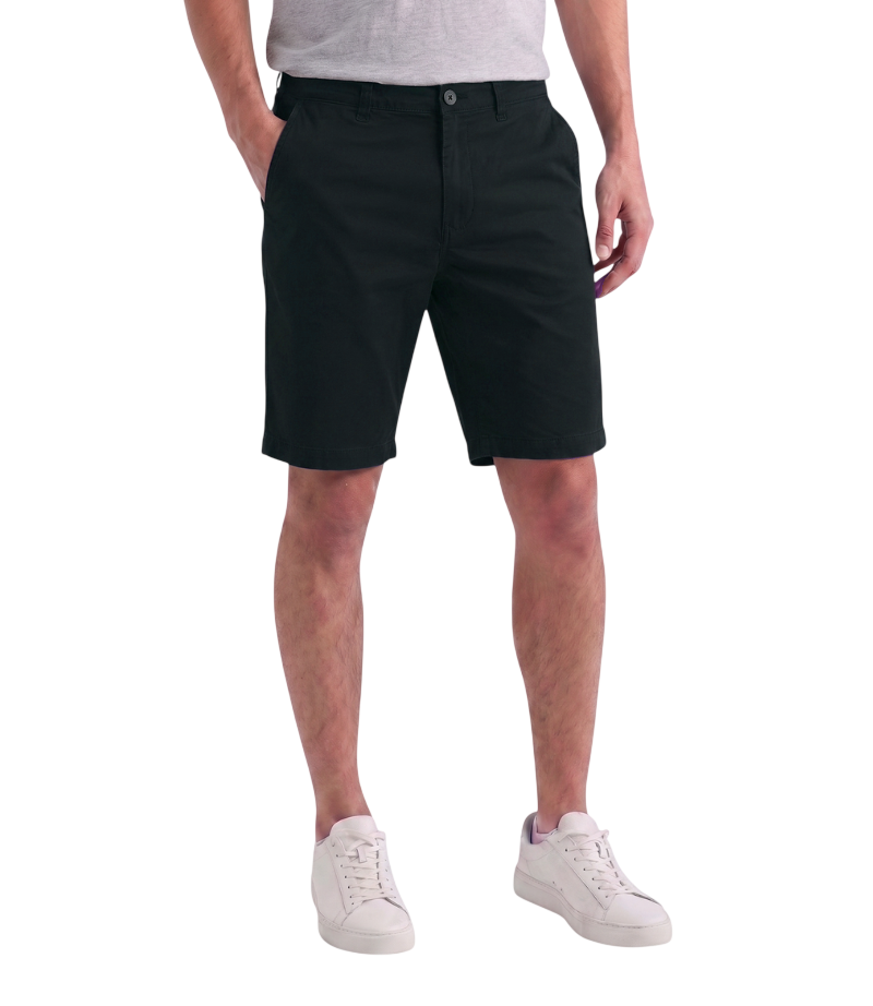 EDGE Men's 4-Way Stretch Eerie Black Shorts - 8013-LH-004