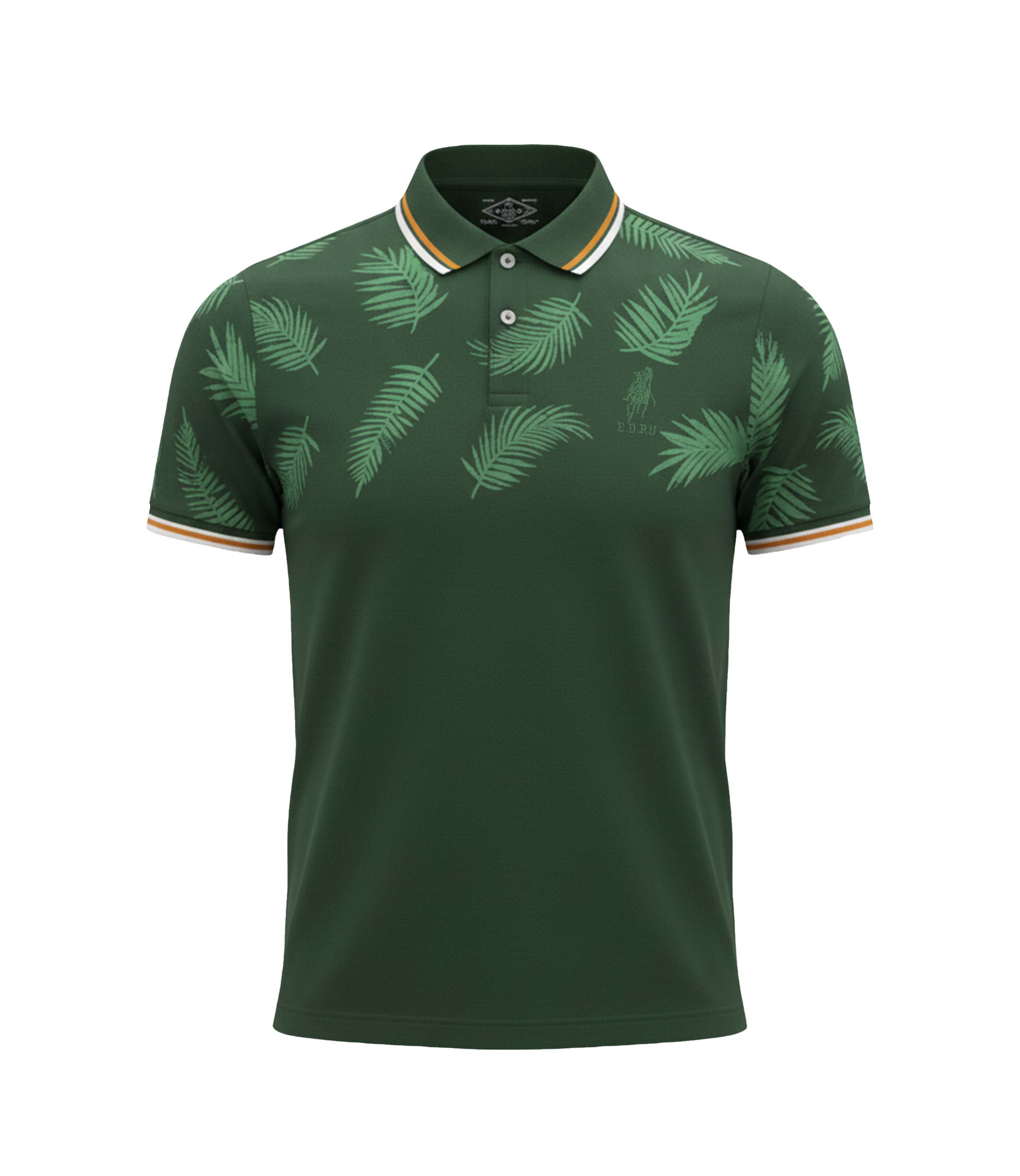 EDGE Double Tipping Collar Men’s AOP Polo Shirt - 52692