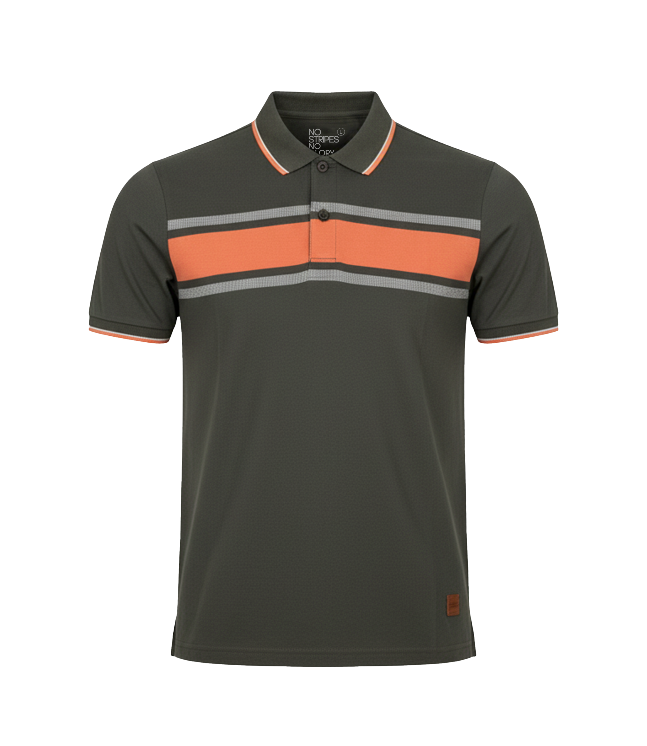 EDGE Tipping Collar Men’s Stripe Polo Shirt - 52447