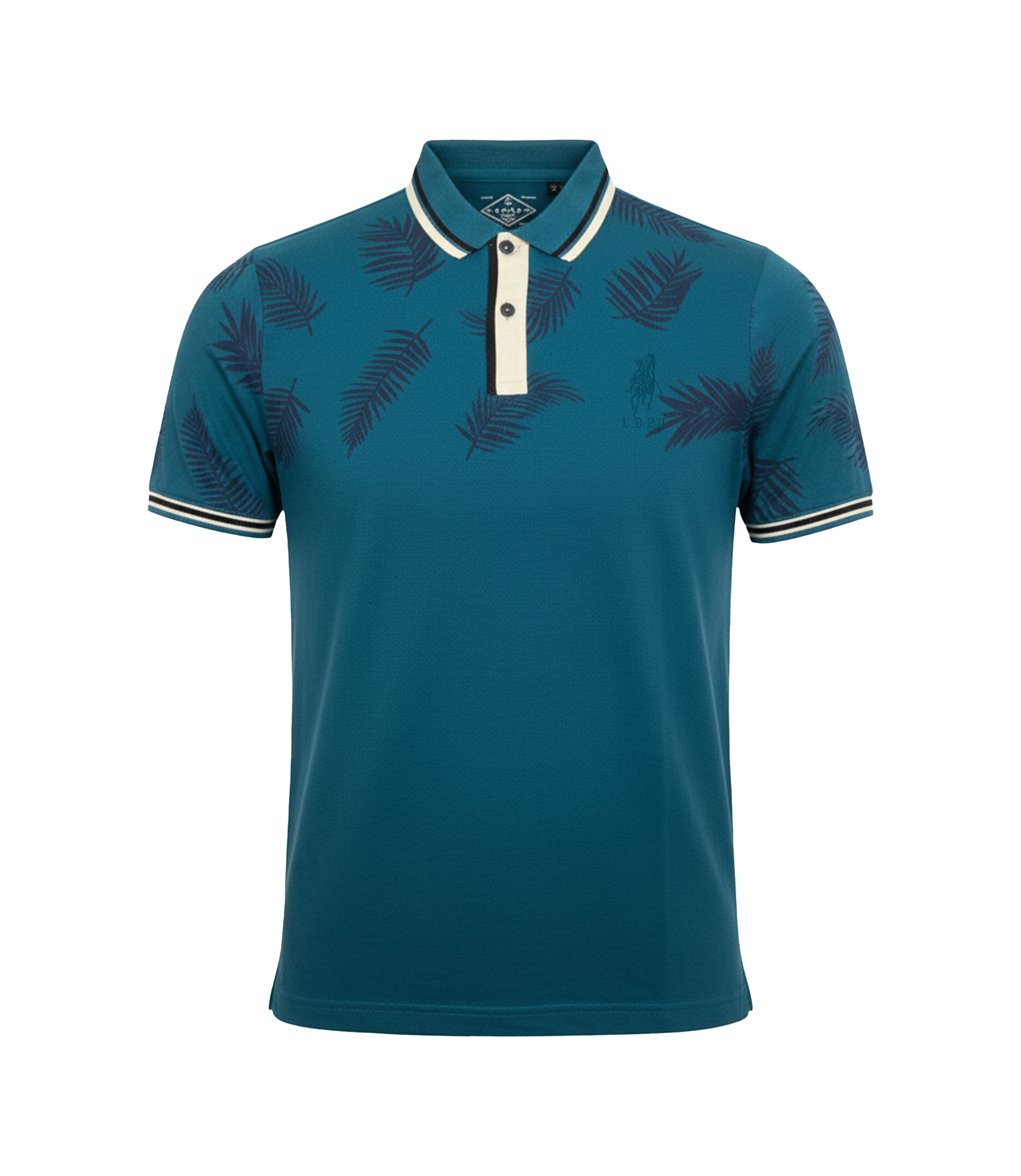 EDGE Double Tipping Collar Men’s AOP Polo Shirt - 52692